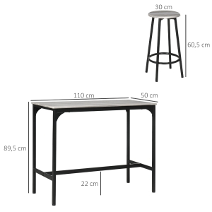 Détail du tabouret de bar