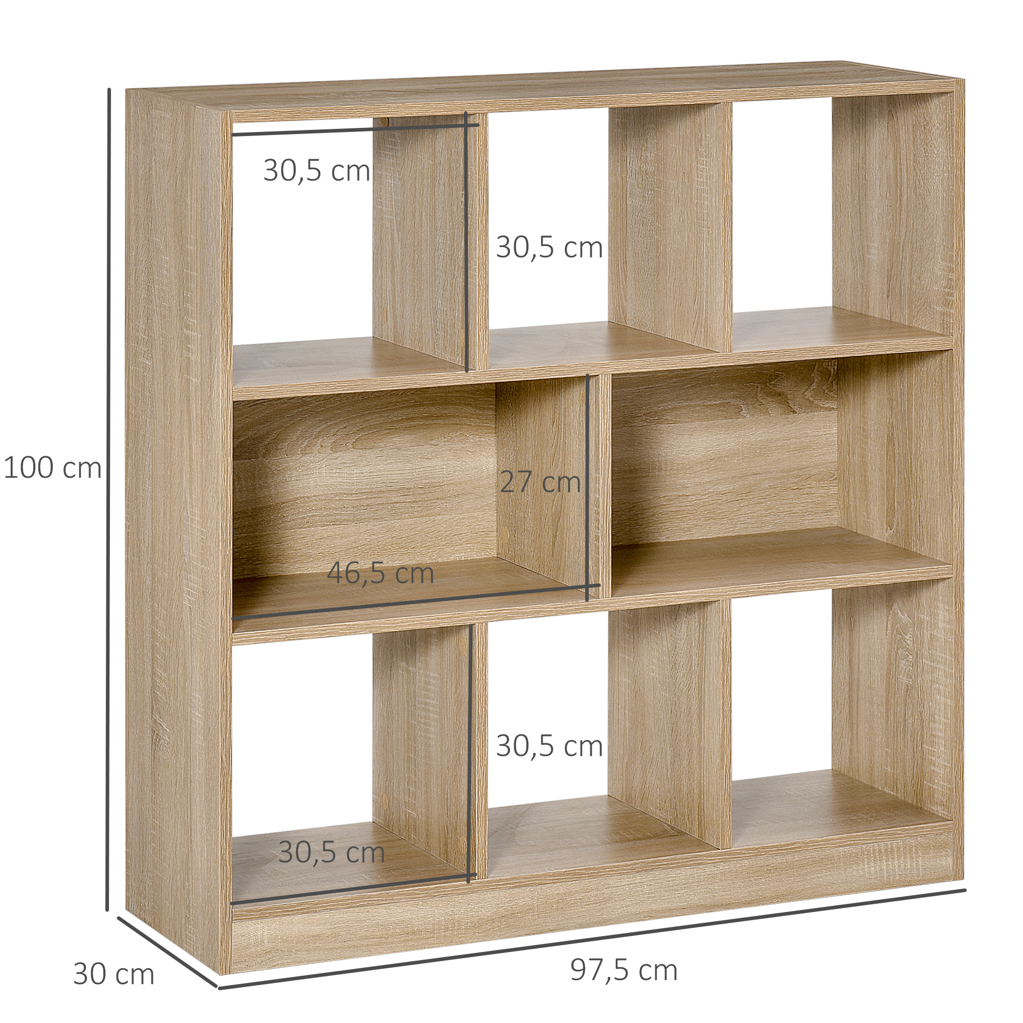 Dimensions du bibliothèque