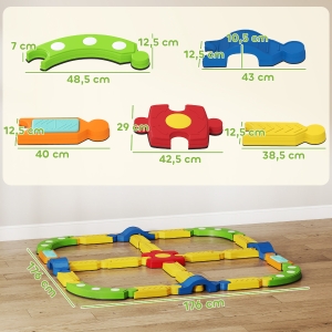 Détails : pédale tactile, patins antidérapants, différentes formes