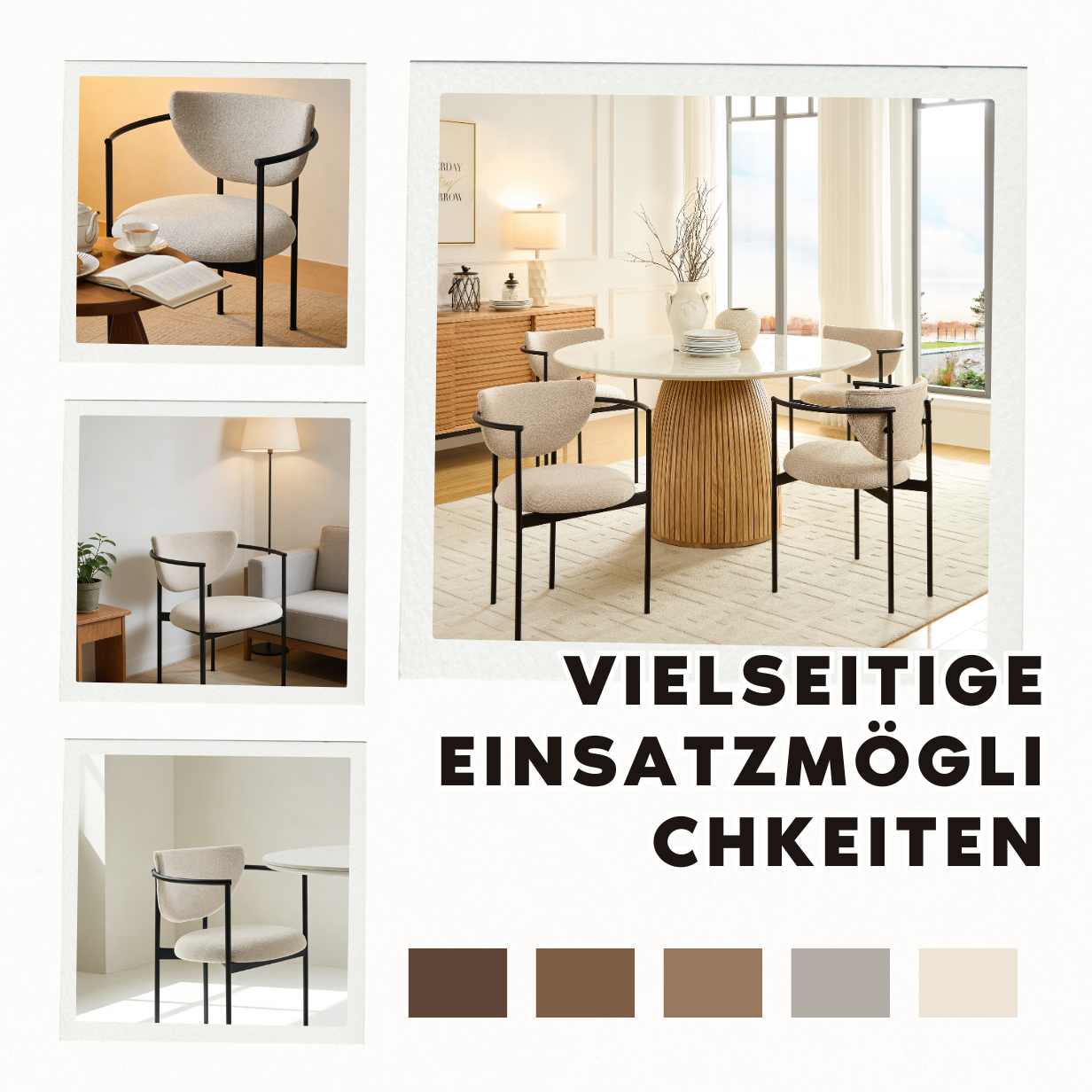 Présentation du chaise de salle à manger