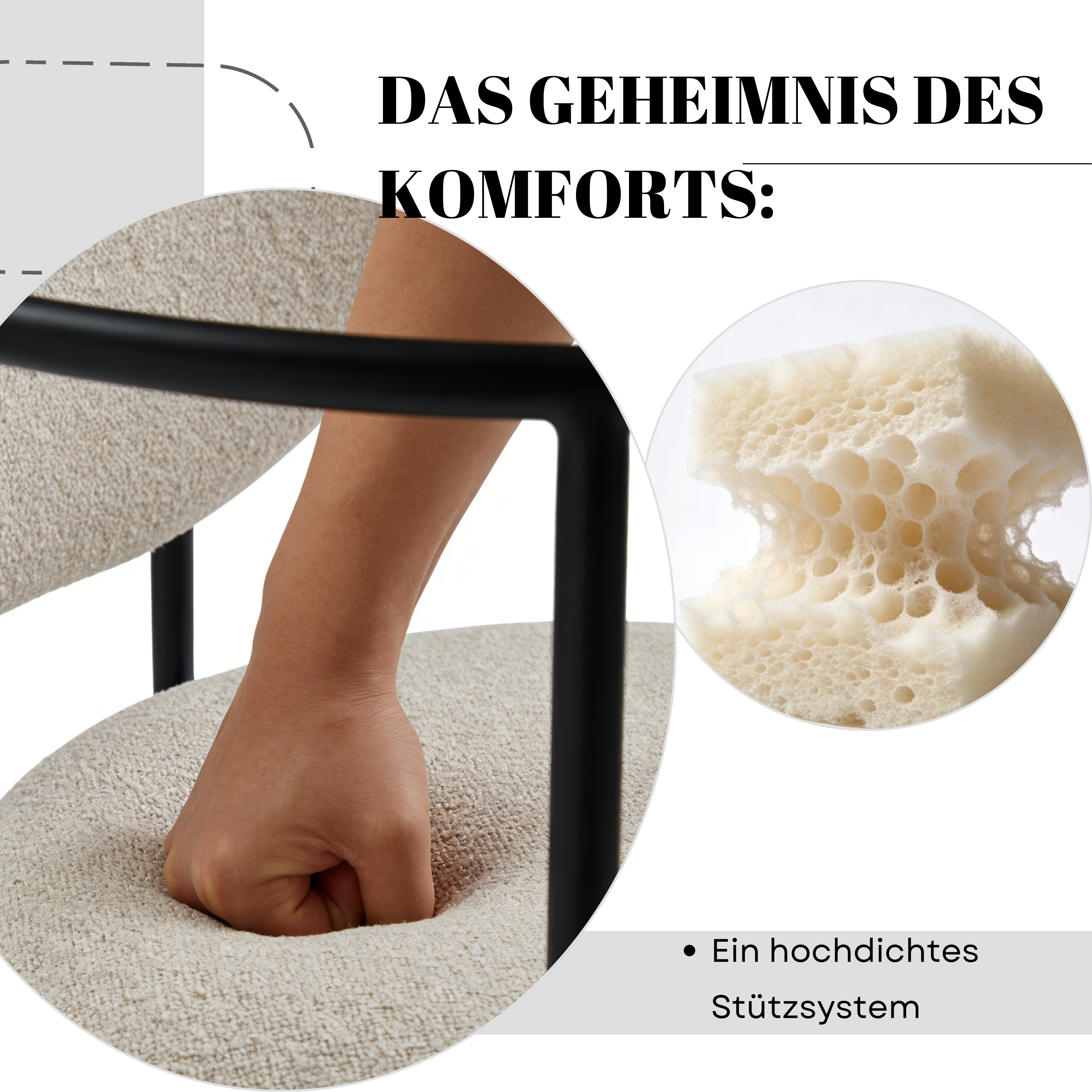 Présentation du chaise de salle à manger