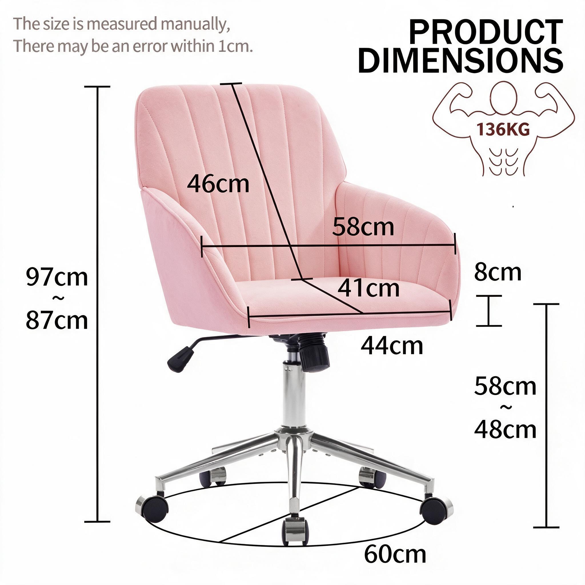Dimensions du fauteuil de bureau