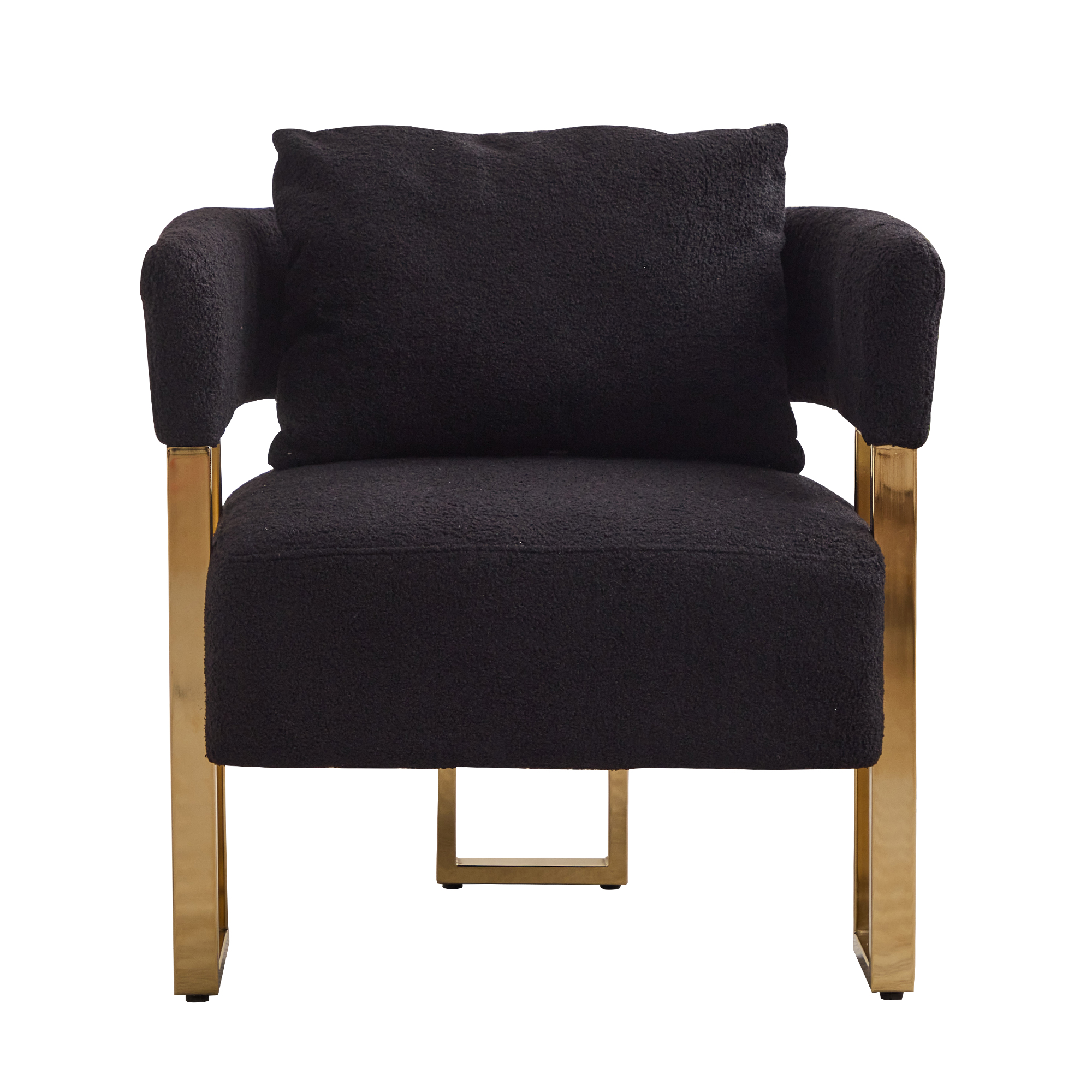 Canapé, 68 x 68 x 70 cm, velours, noir - vue 3