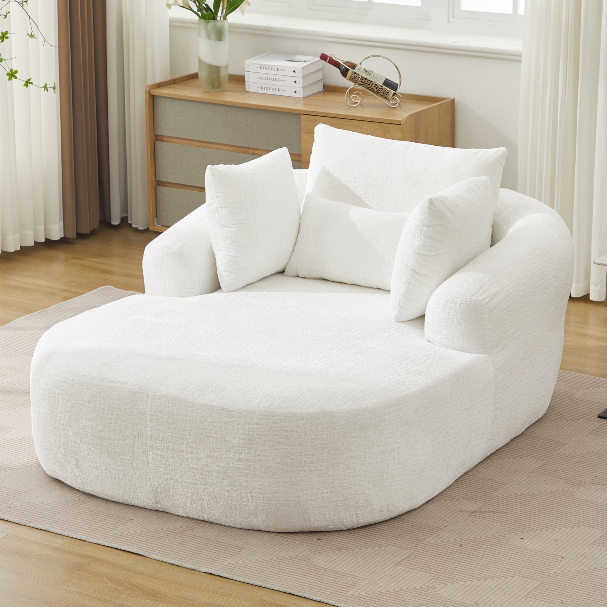 Übergroße Chaise Longue Stuhl Innen-, moderne gepo