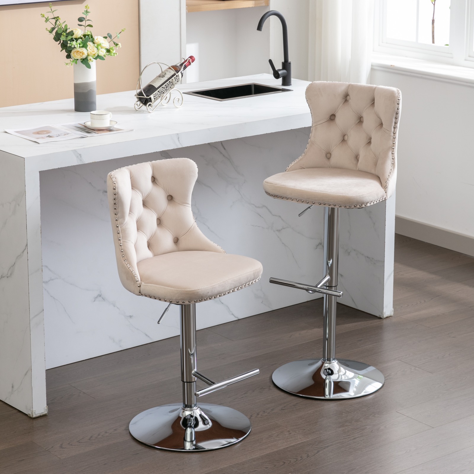 Tabouret de bar réglable en hauteur 25-33 pouces e - image 11