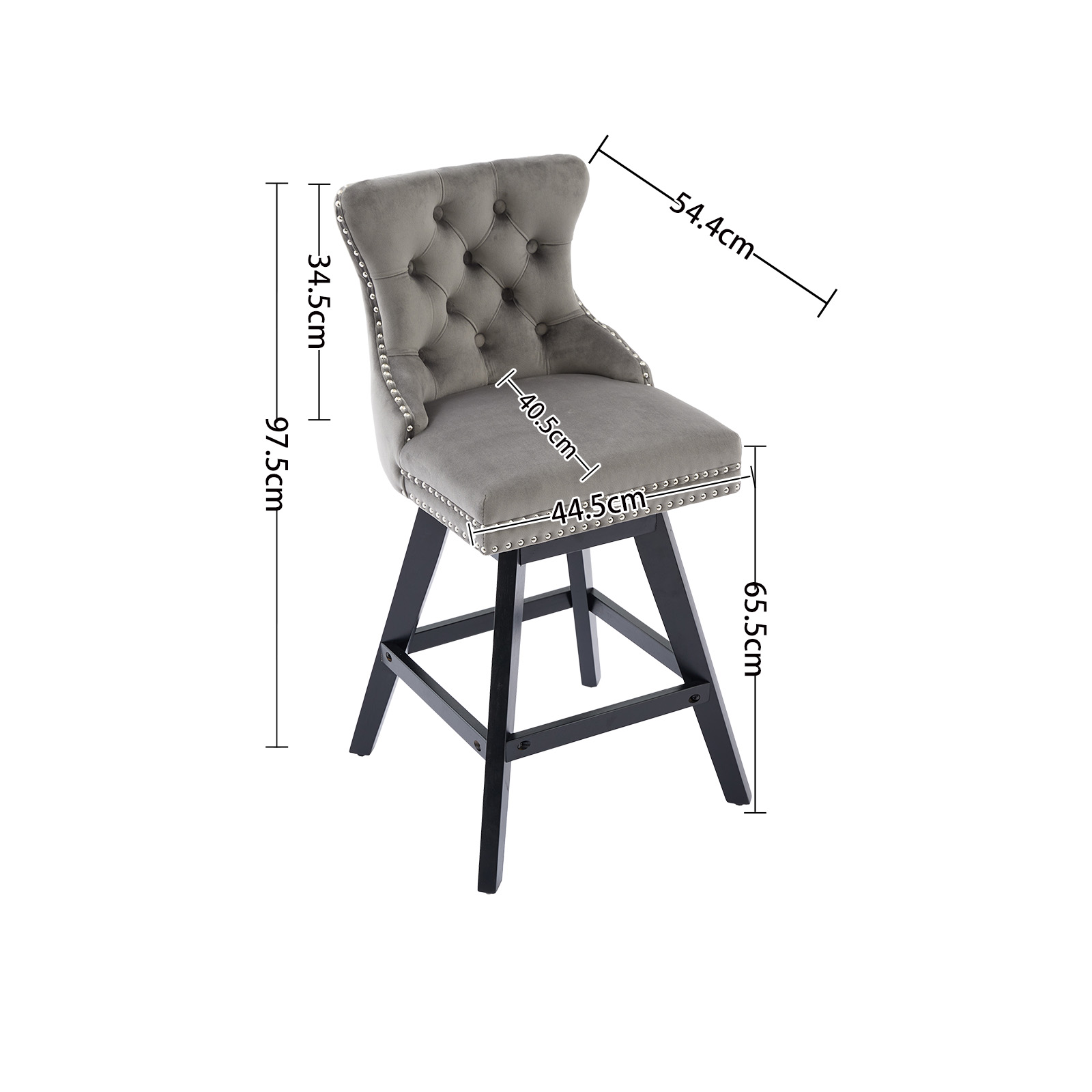 Dimensions du tabouret de bar