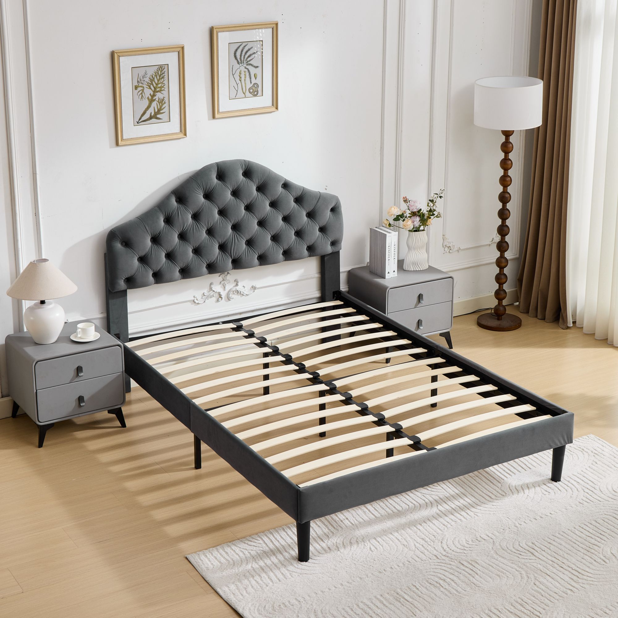 assemblage facile sans outils, cadre compact gain de place