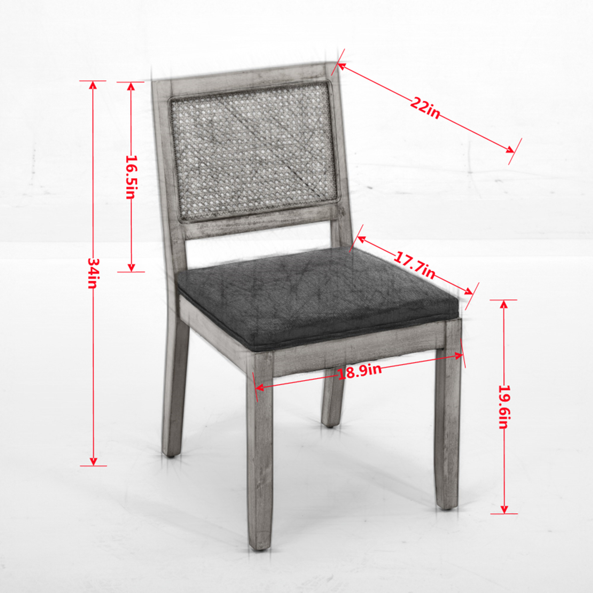 Dimensions du chaise de salle à manger