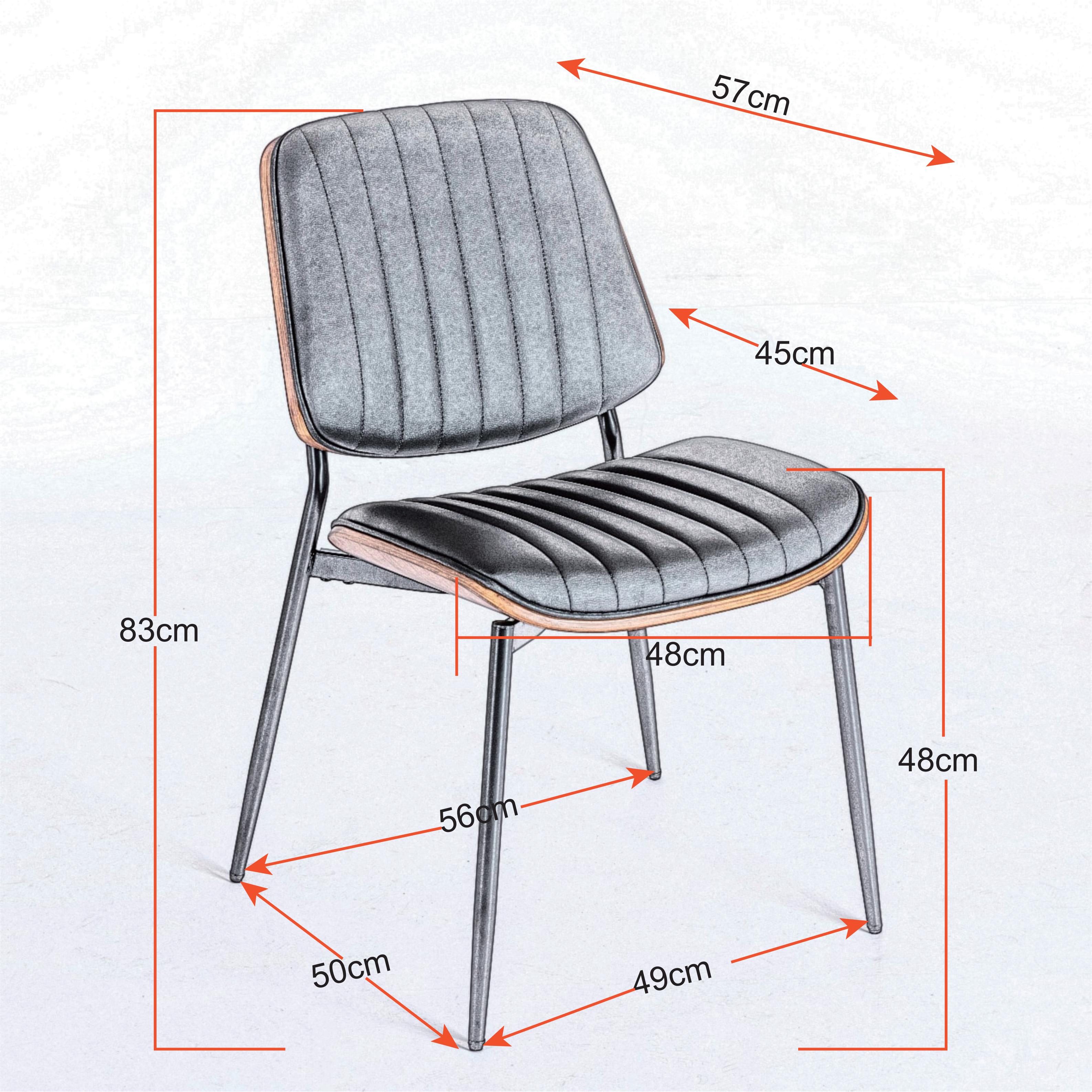 Dimensions du chaise de salle à manger