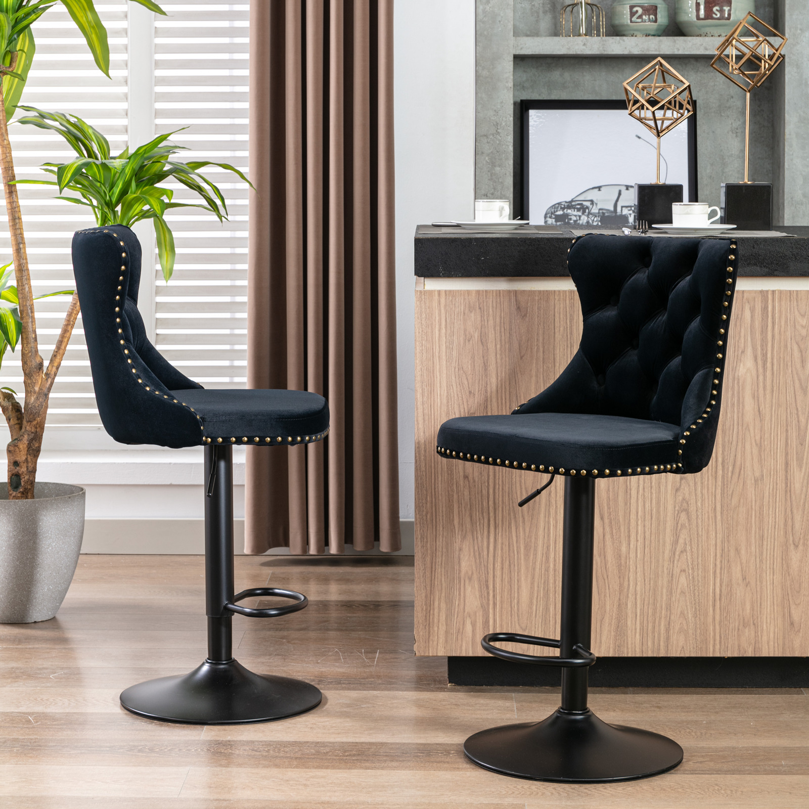 Tabouret de bar réglable en hauteur 25-33 pouces e - image 9