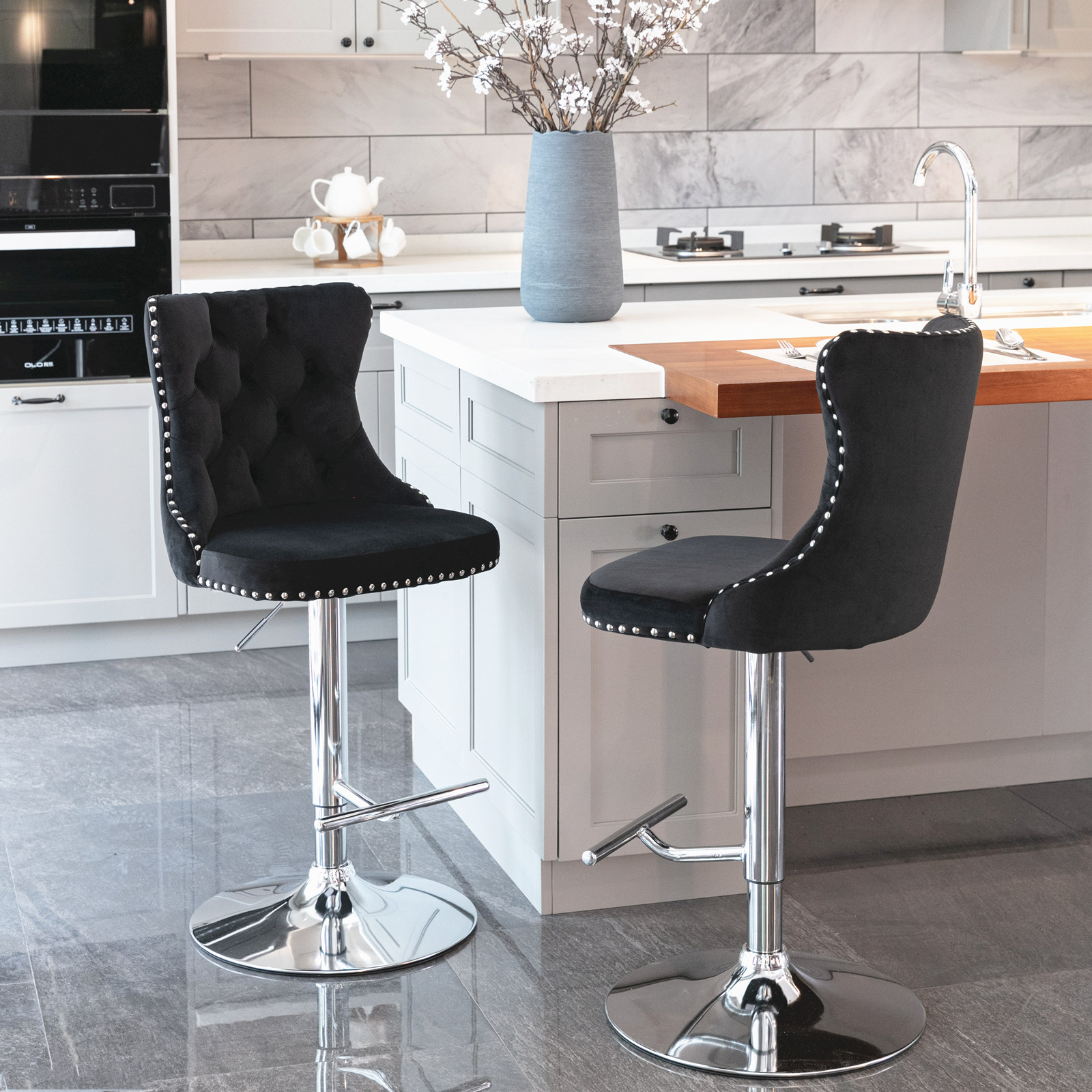 Tabouret de bar réglable en hauteur 25-33 pouces e - image 12