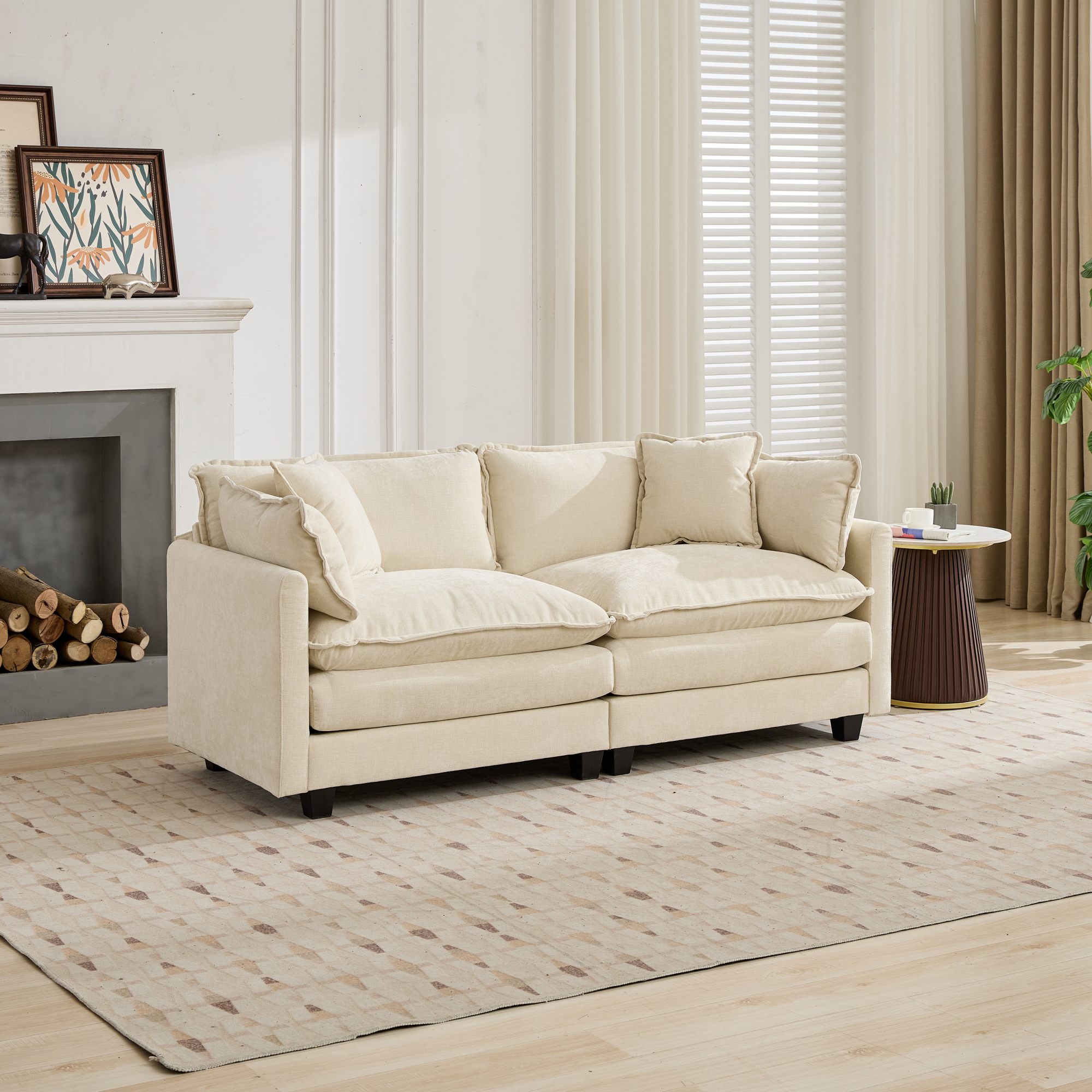 Cloud Sofa LoveSeat (Ottoman is not included), Mod