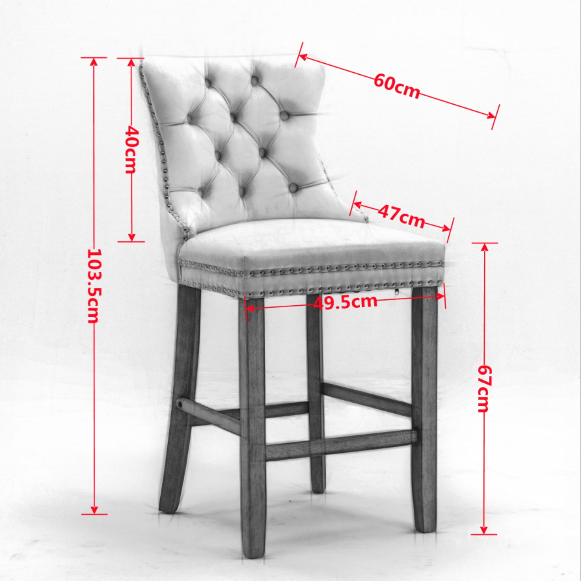 Dimensions du tabouret de bar