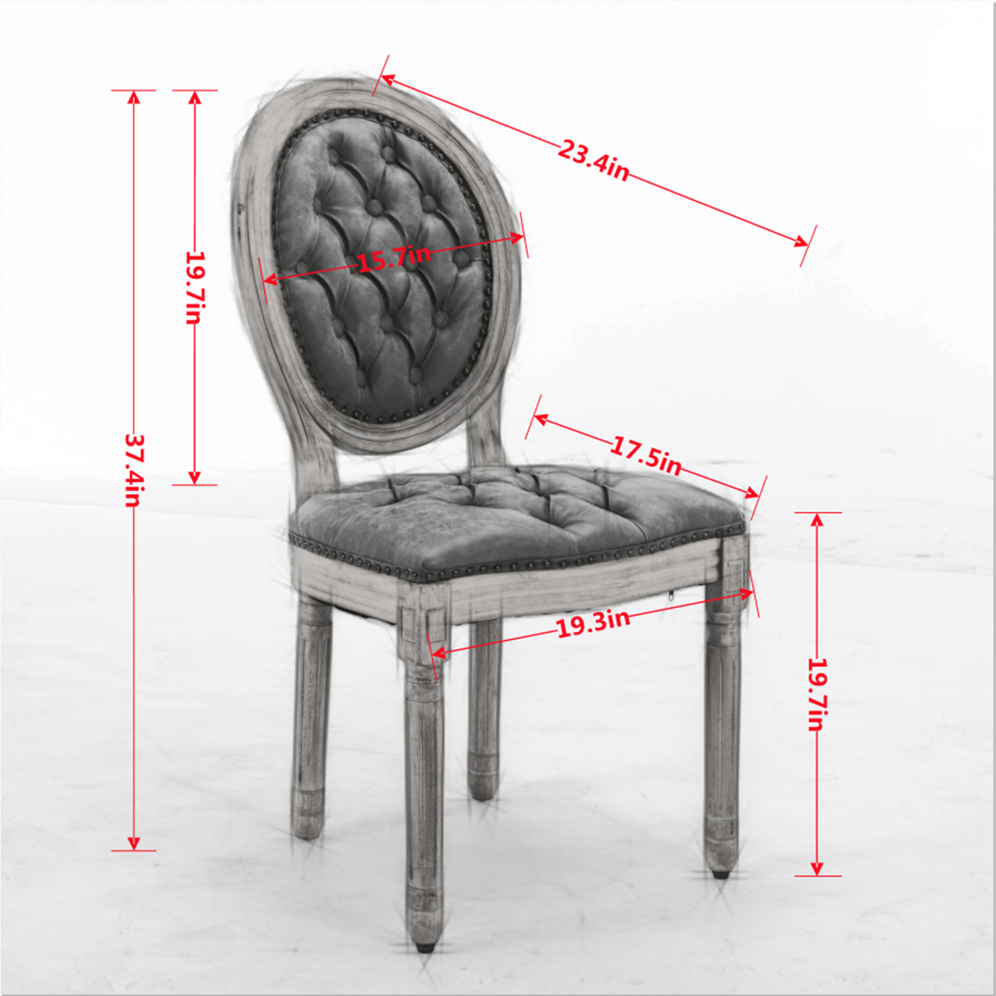 Dimensions du chaise de salle à manger