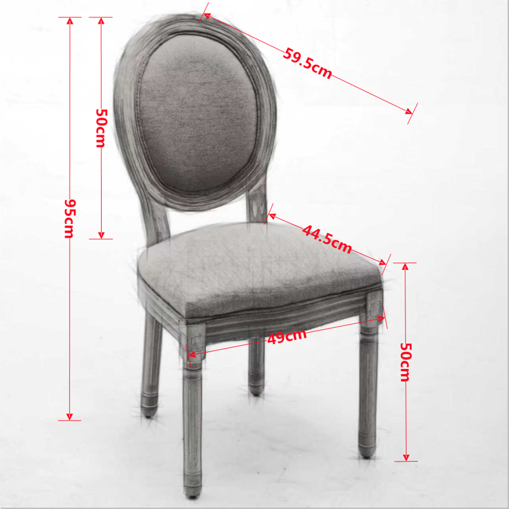 Dimensions du chaise de salle à manger