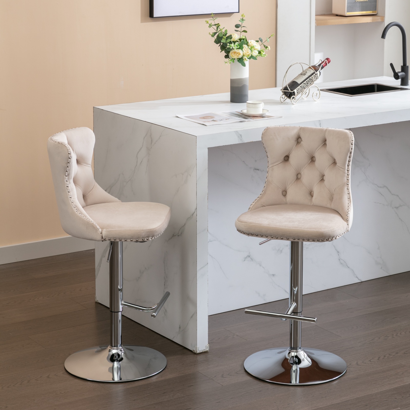 Tabouret de bar réglable en hauteur 25-33 pouces e - image 12