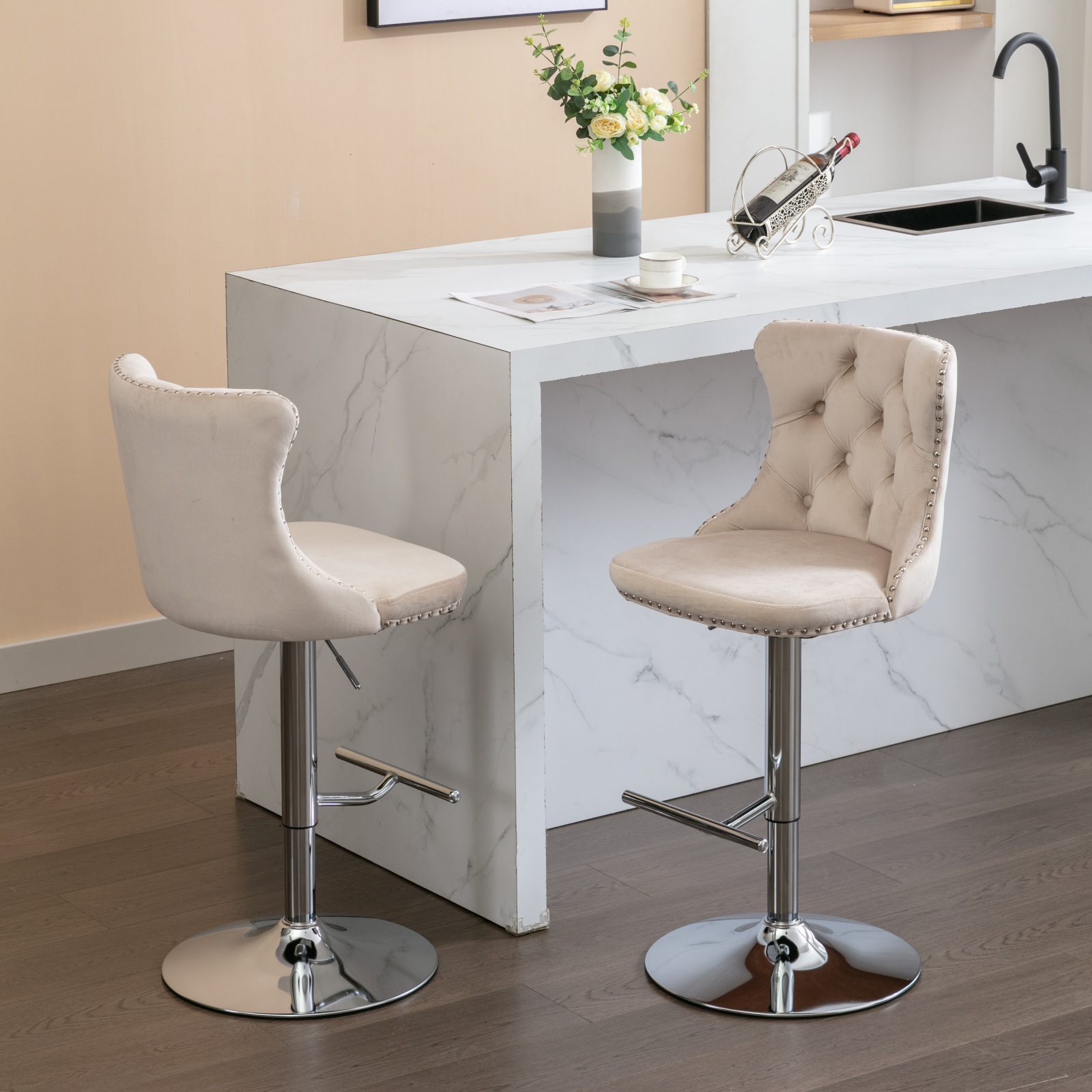 Tabouret de bar réglable en hauteur 25-33 pouces e - image 13