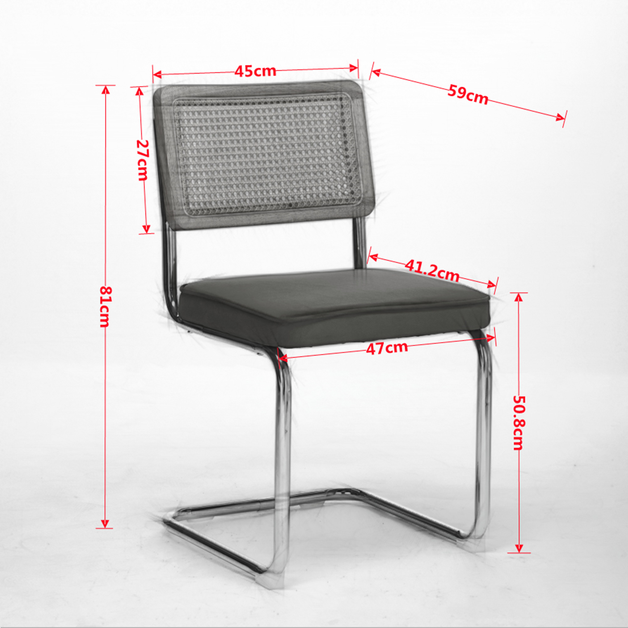 Dimensions du chaise de salle à manger