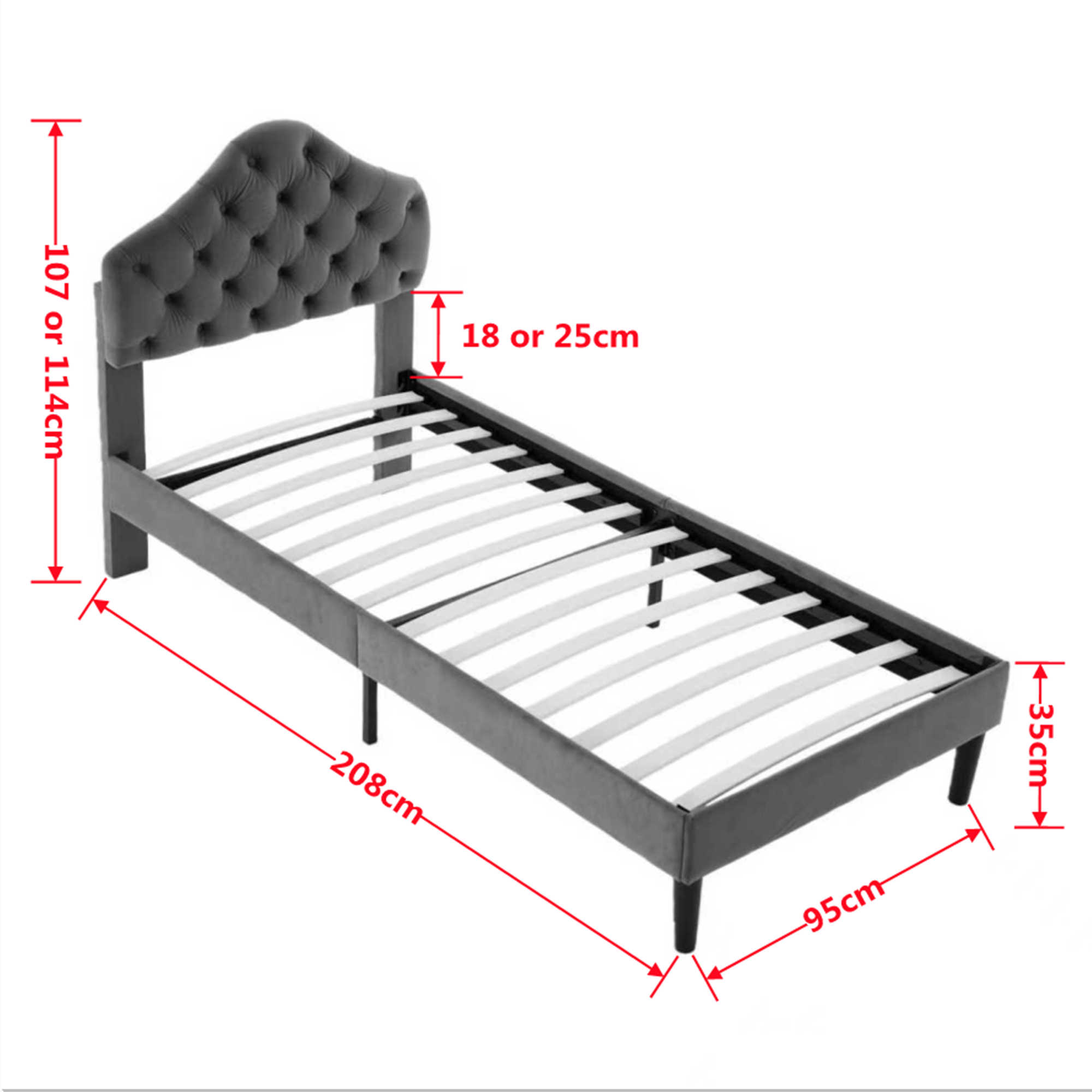 Dimensions du lit simple