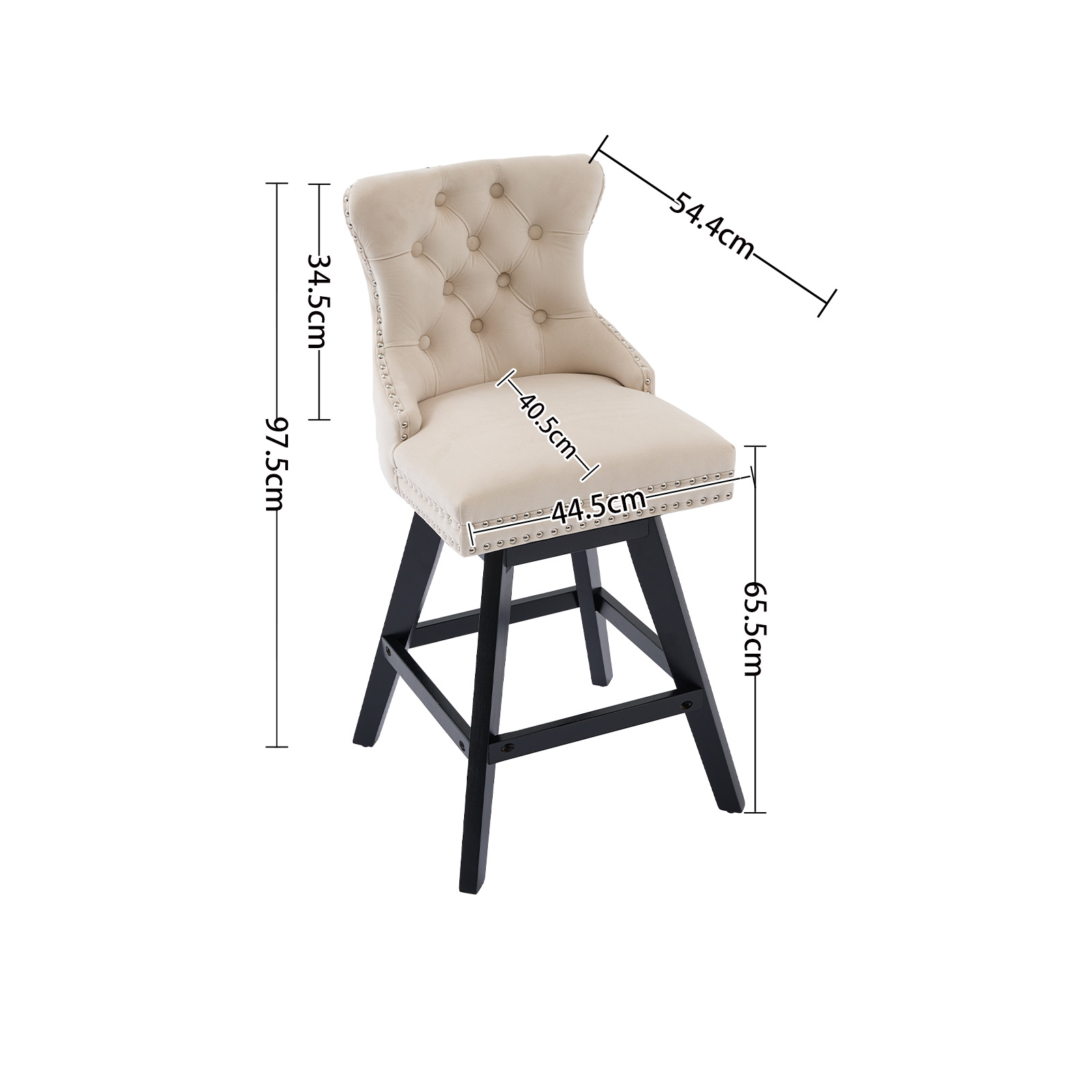 Dimensions du tabouret de bar