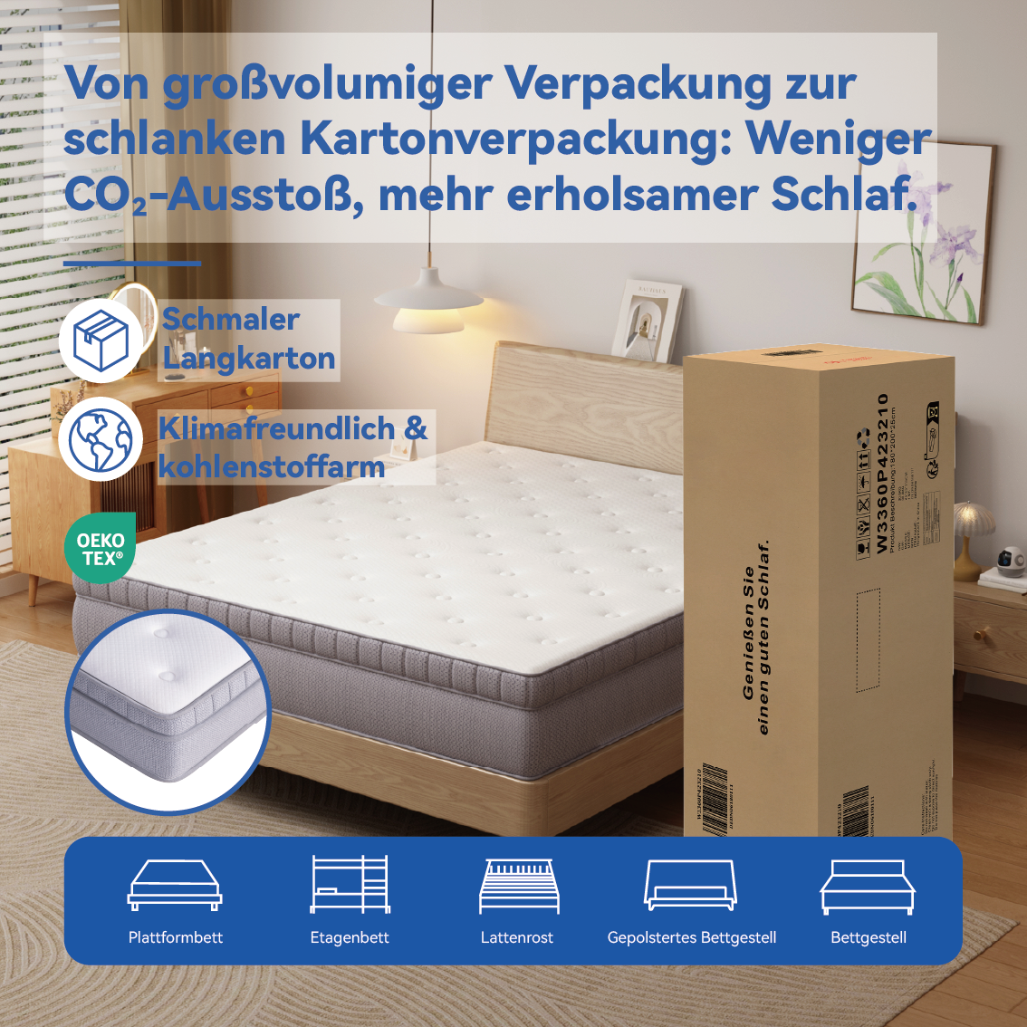 environnement de sommeil sûr pour peaux sensibles et personnes allergiques