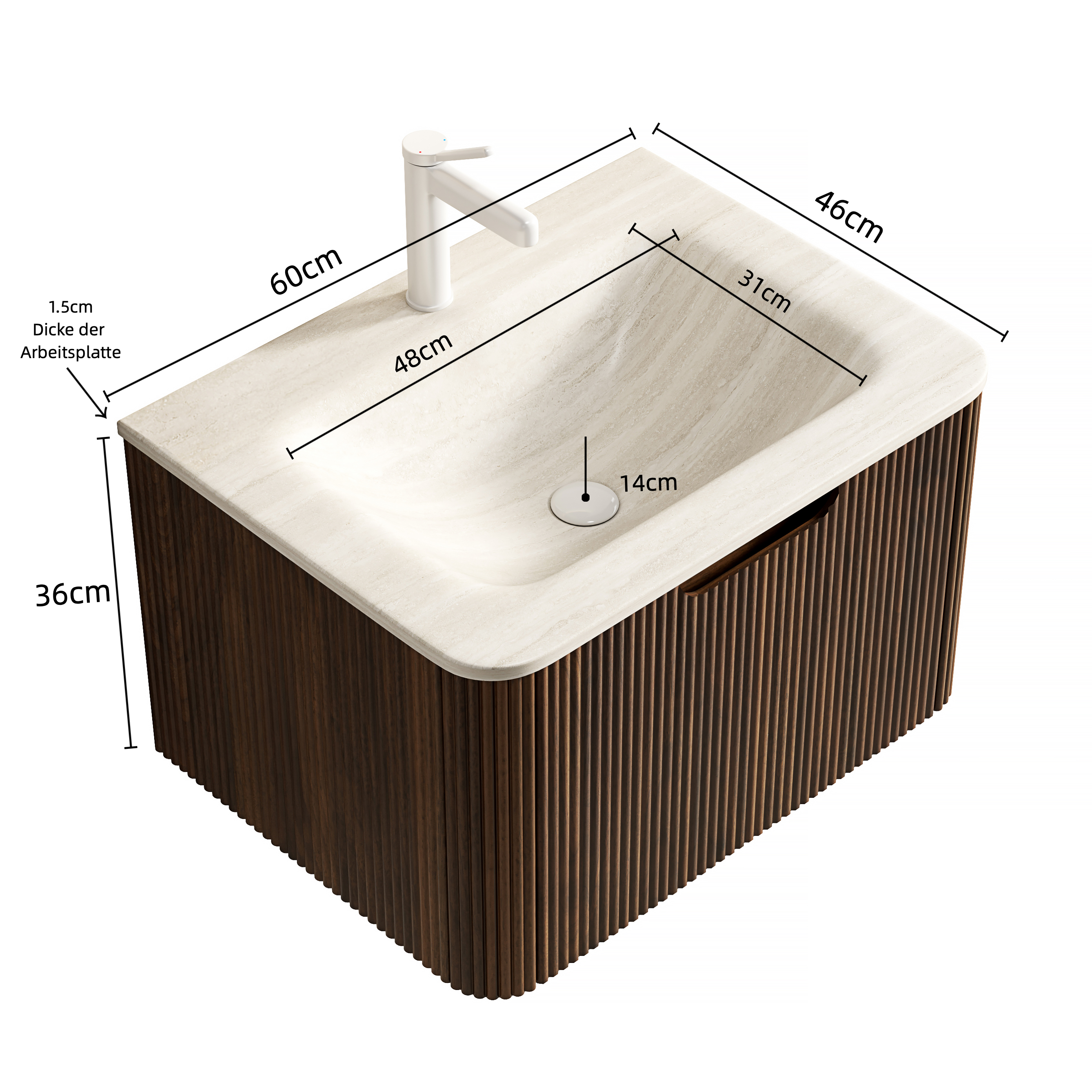 Dimensions du meuble vasque