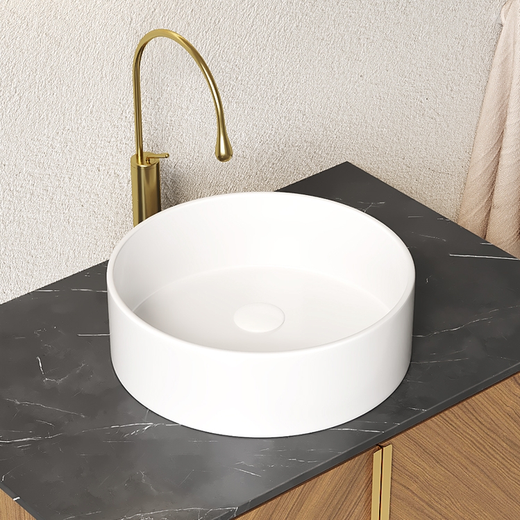 Miroir de salle de bains, 36 x 36 x 12 cm, céramique, blanc - vue 5