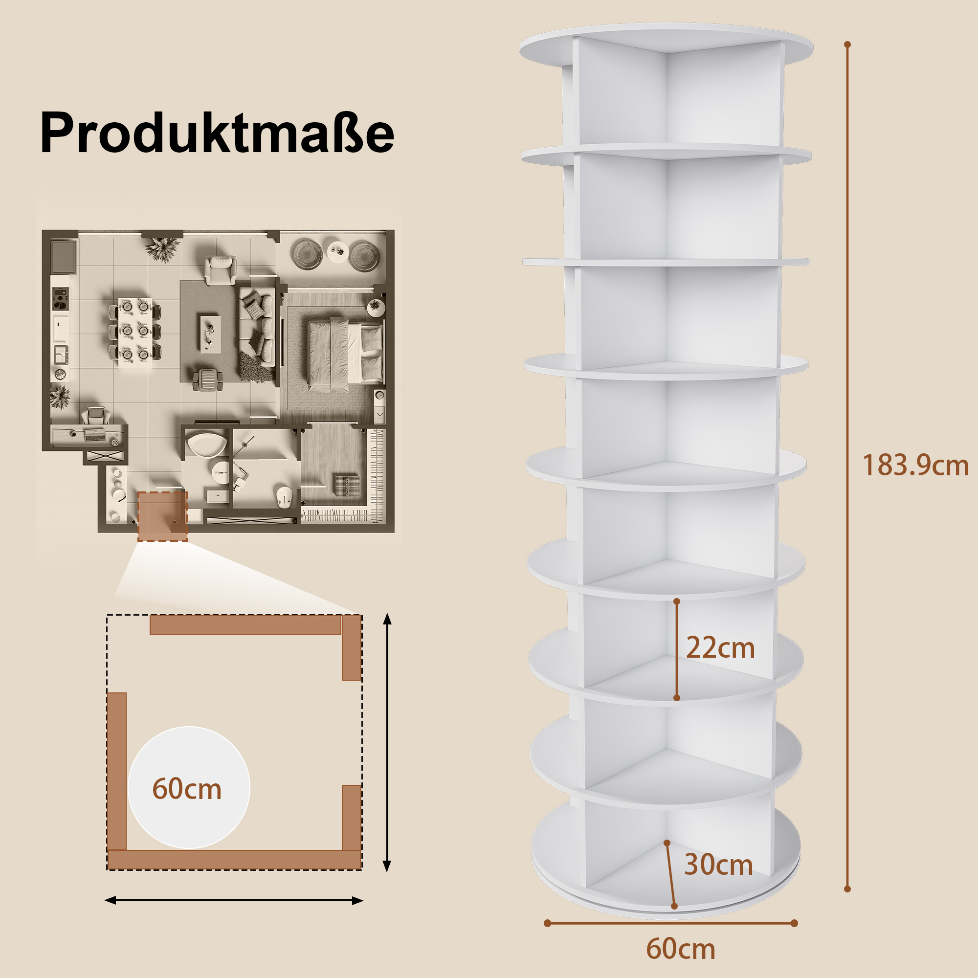 Dimensions du meuble à chaussures