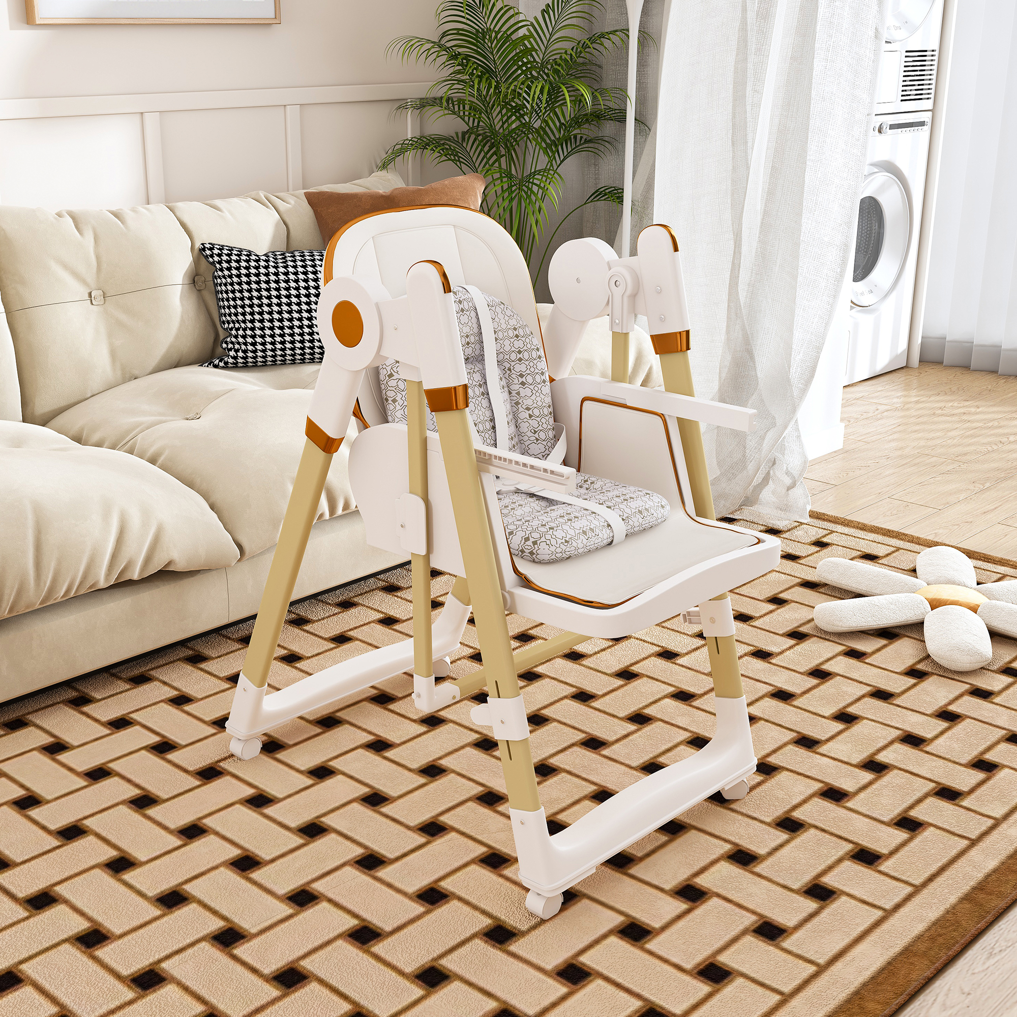 Chaise haute bébé multifonction 2-en-1 convertible - image 18