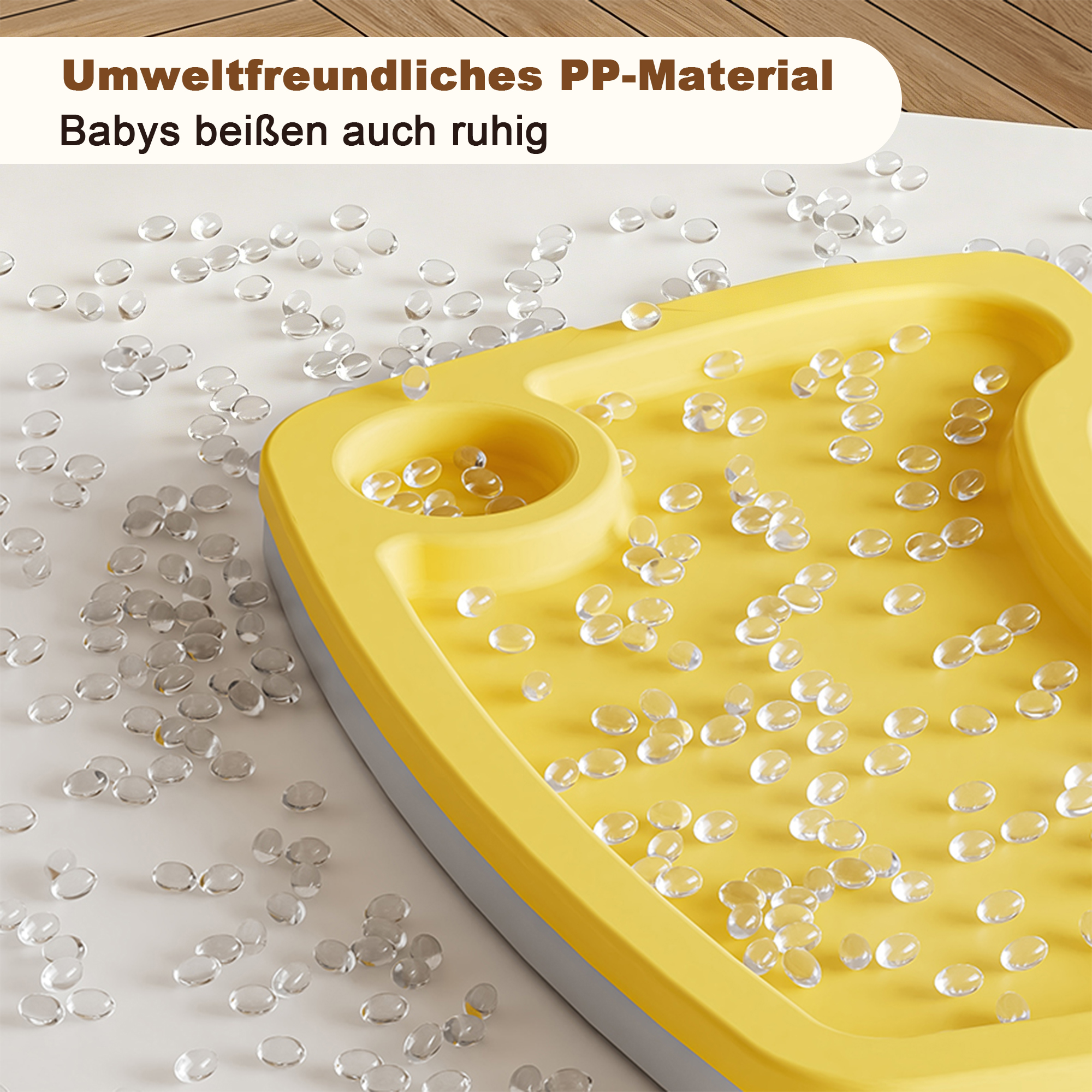 Chaise haute bébé 2 niveaux avec 3 plateaux repas - image 11