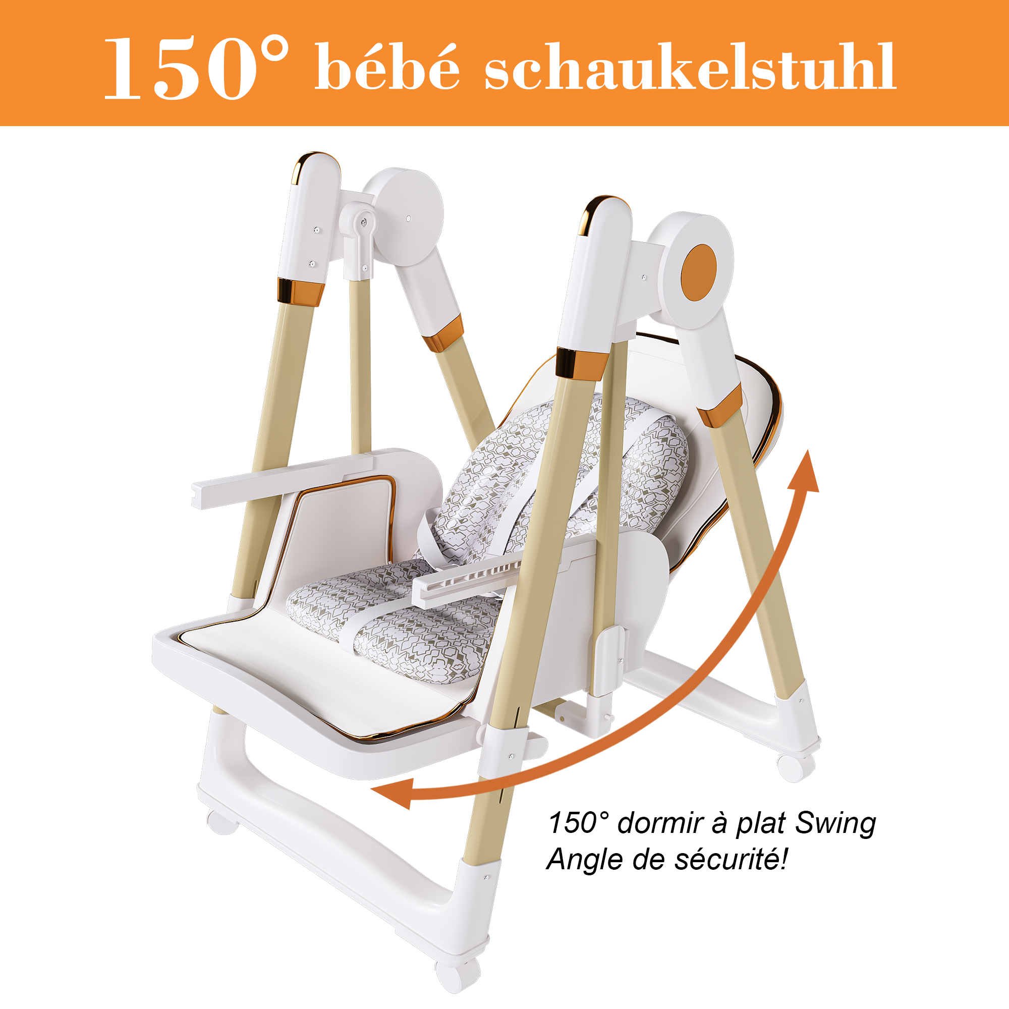 Chaise haute bébé multifonction 2-en-1 convertible - image 12