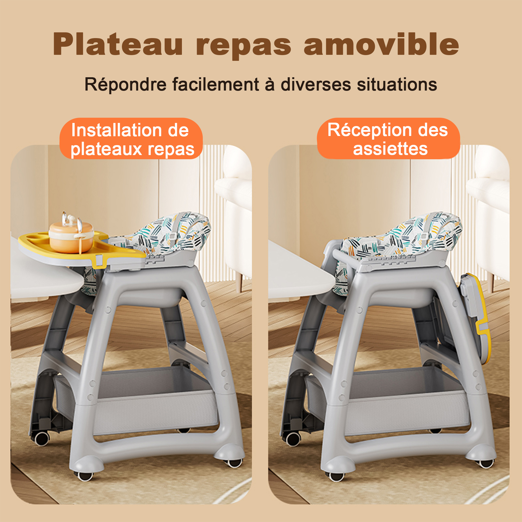 Présentation du chaise de salle à manger
