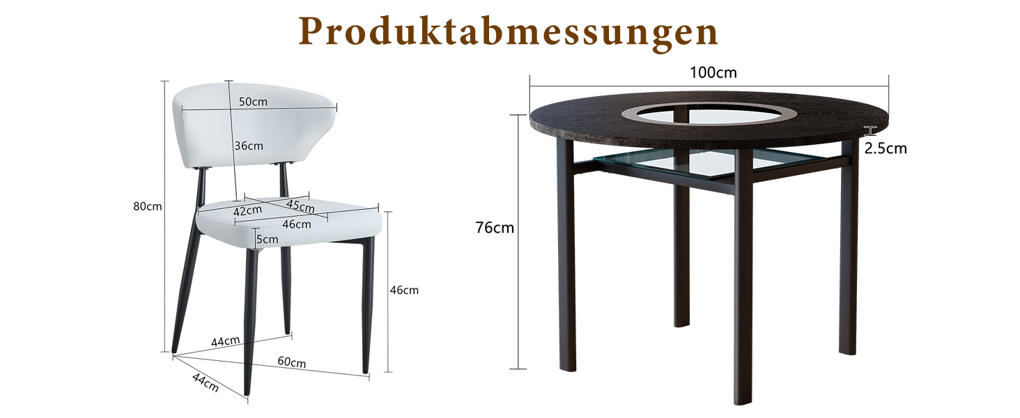 Présentation du ensemble table et chaises