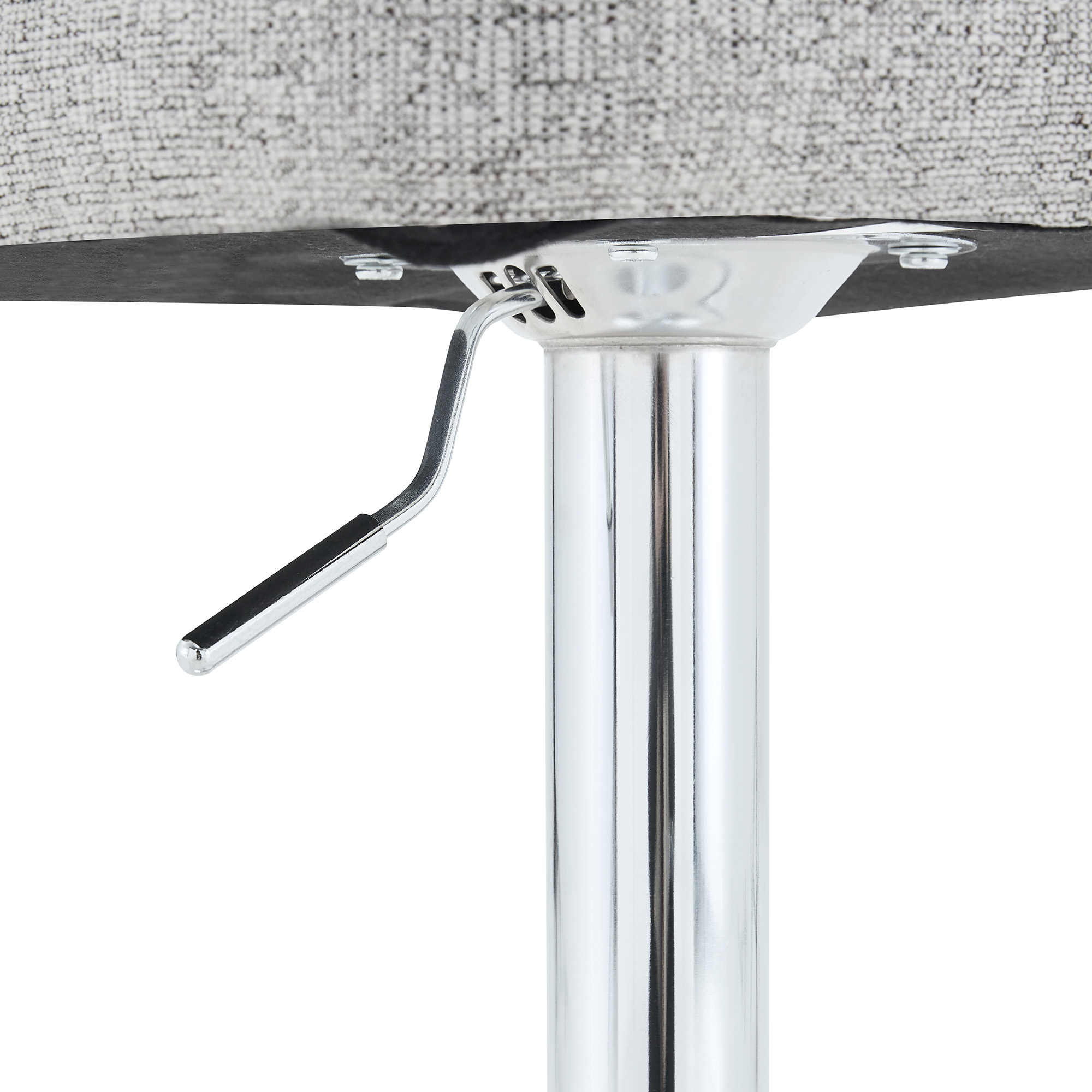 Lot de 2 tabourets de bar pivotants 360° en tissu - image 12