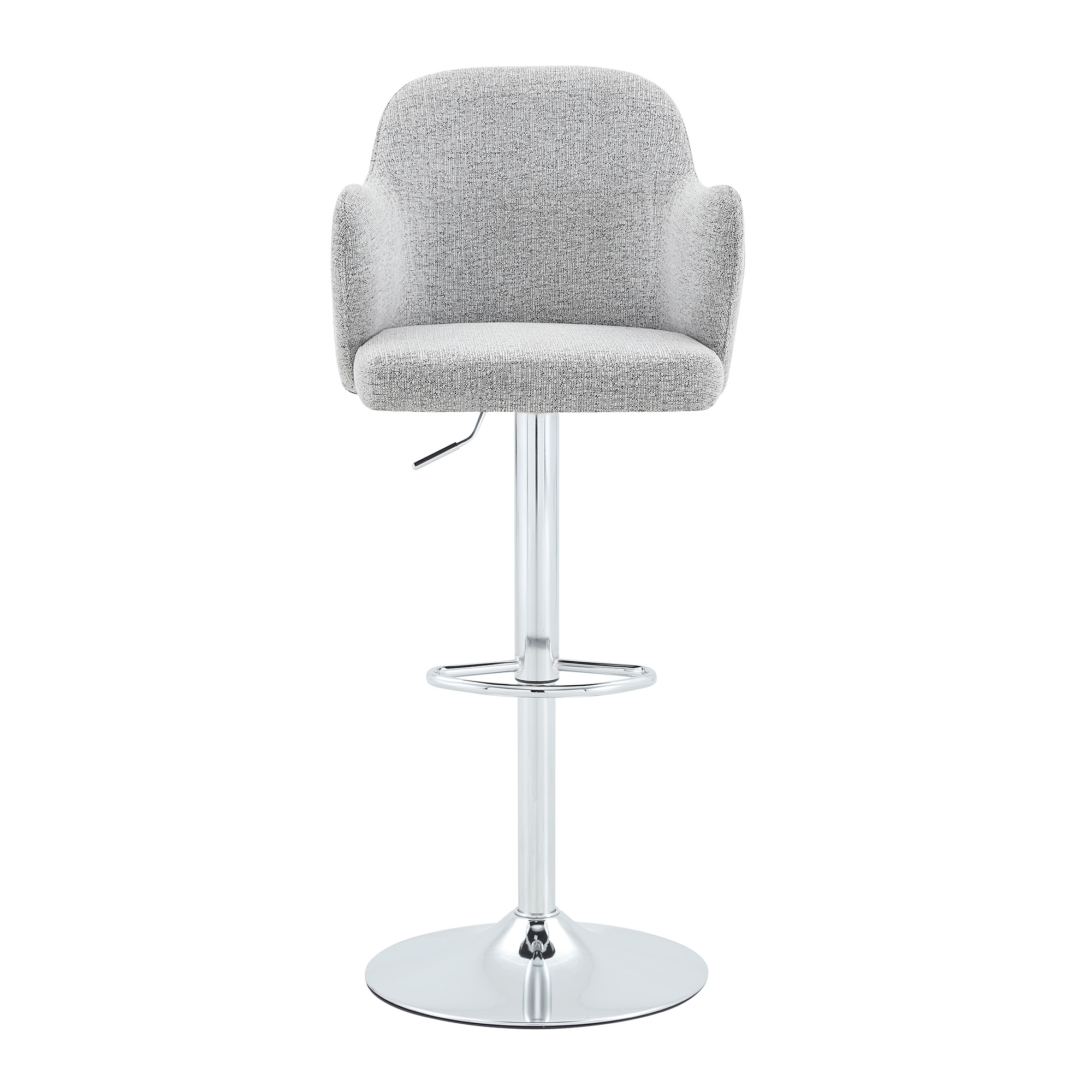 Lot de 2 tabourets de bar pivotants 360° en tissu - image 16