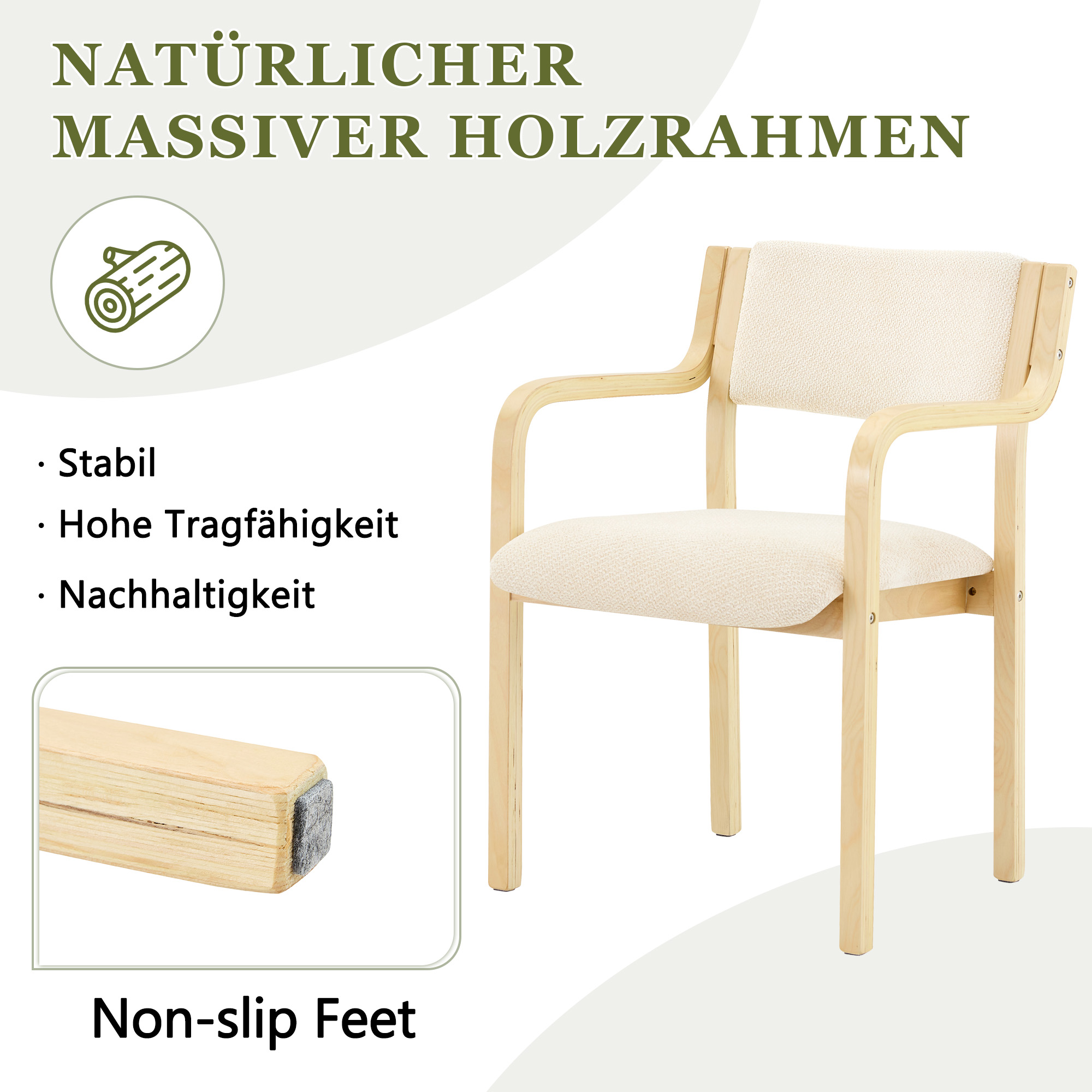 Détail du chaise de salle à manger