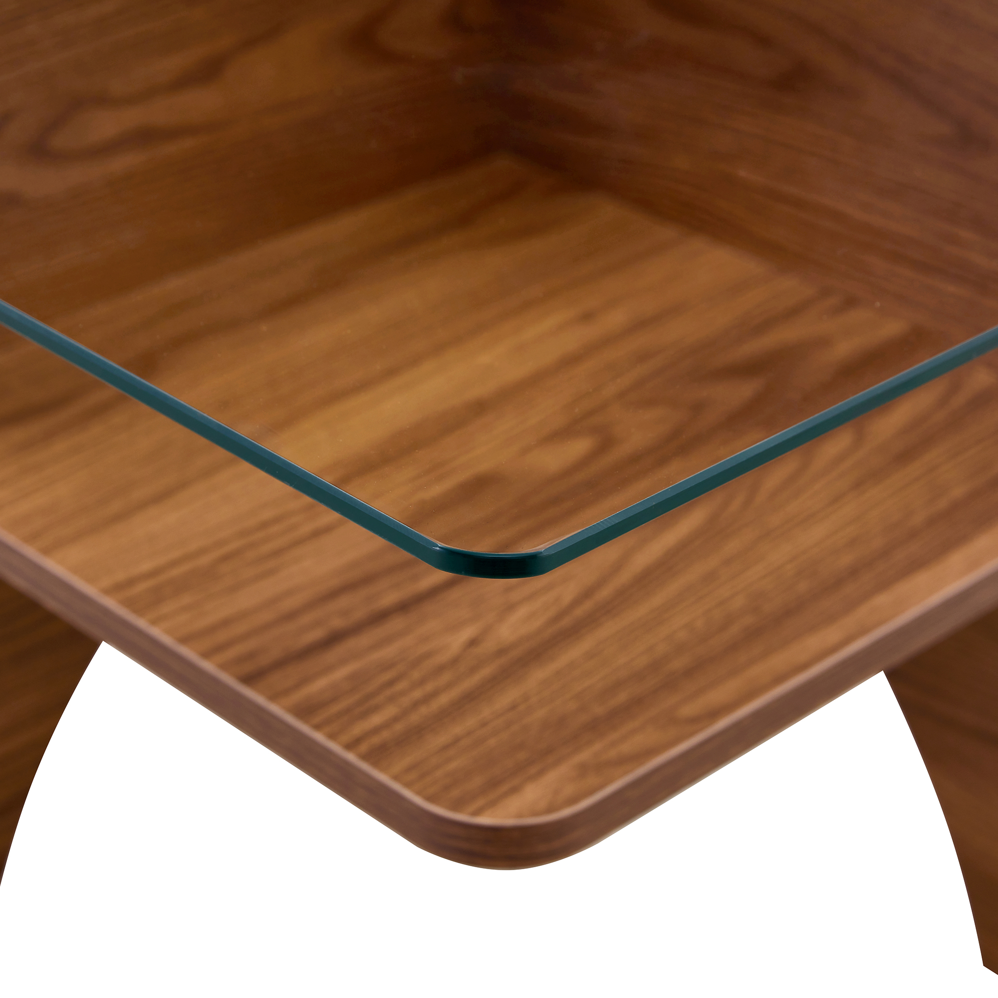Table basse carrée 80 cm en verre de sécurité avec - image 13