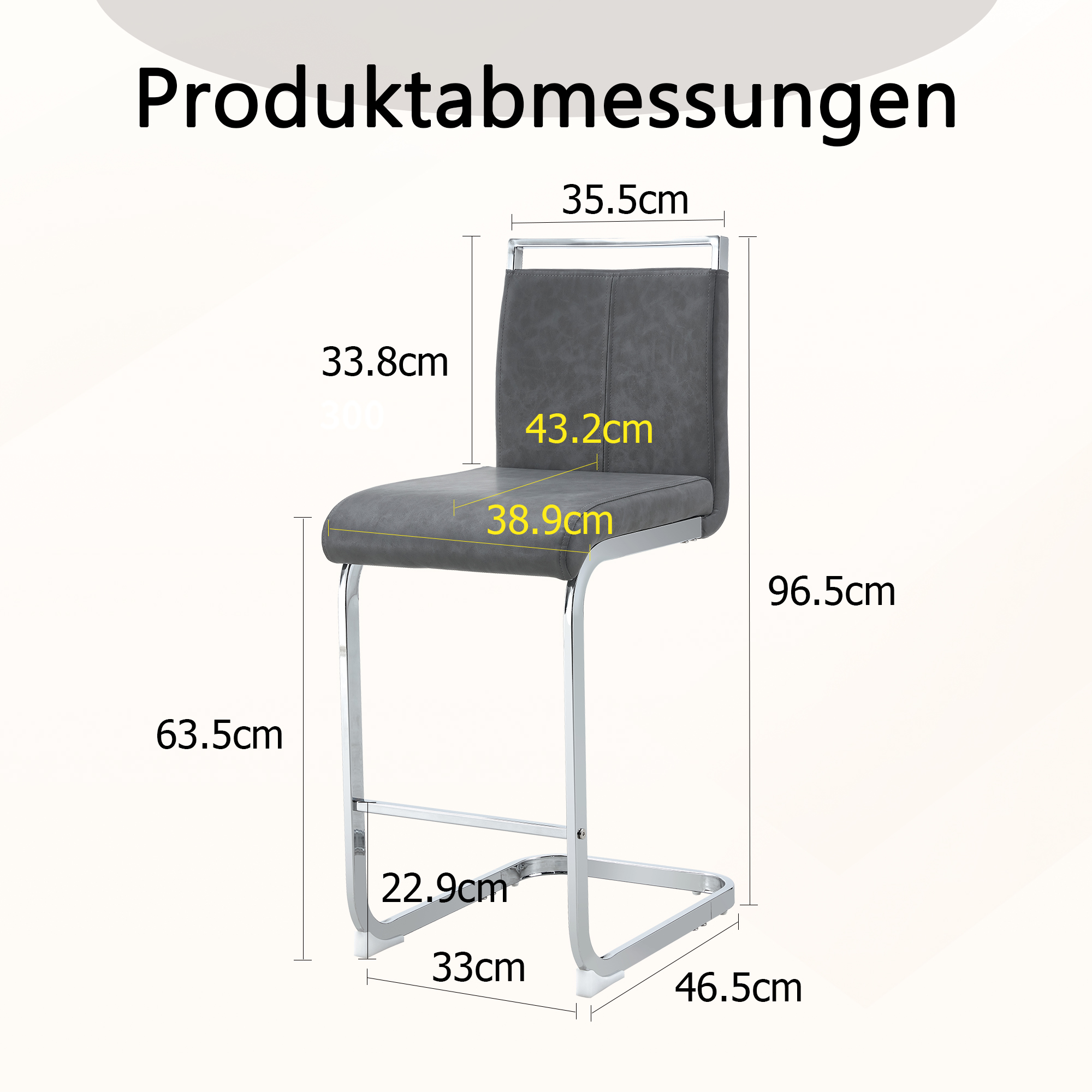 Dimensions du tabouret de bar