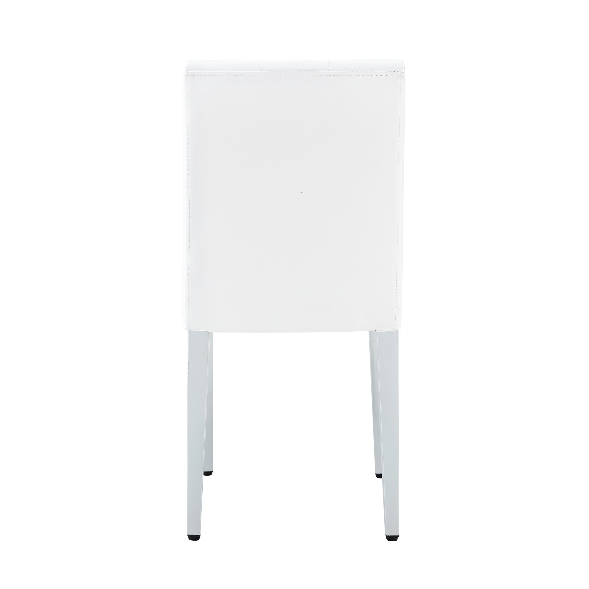 Lot de 4 chaises de salle à manger en PU blanc pur - image 11
