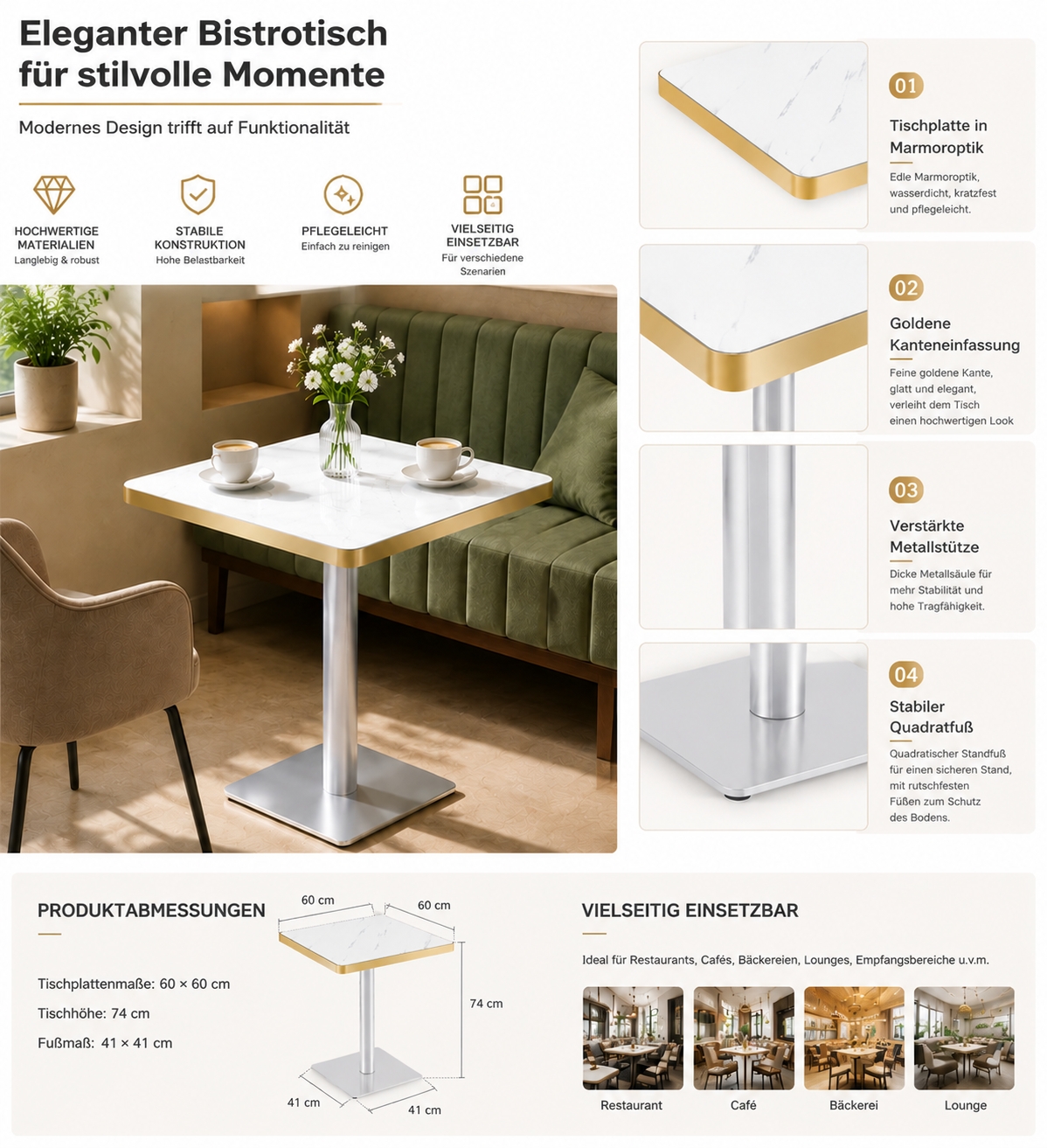 Présentation du table à manger