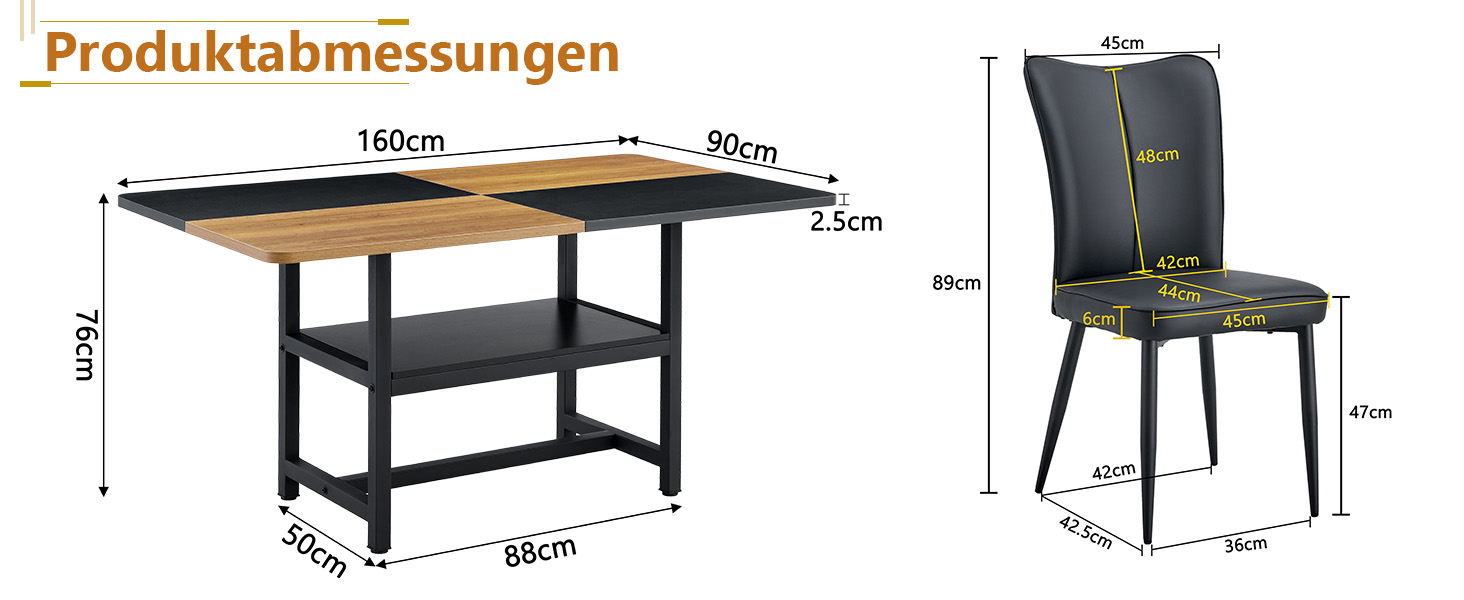 Présentation du chaise de salle à manger