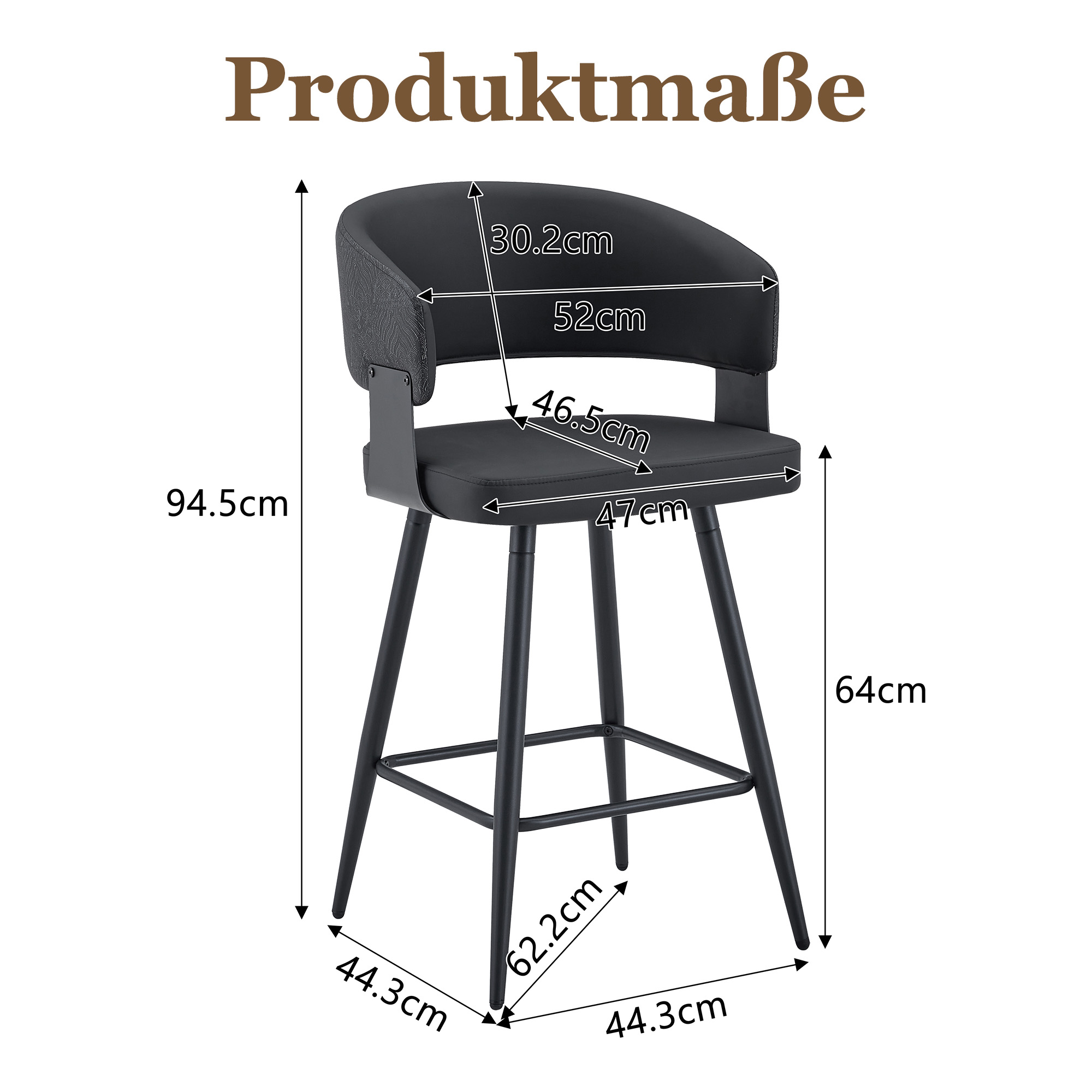 Dimensions du chaise de salle à manger