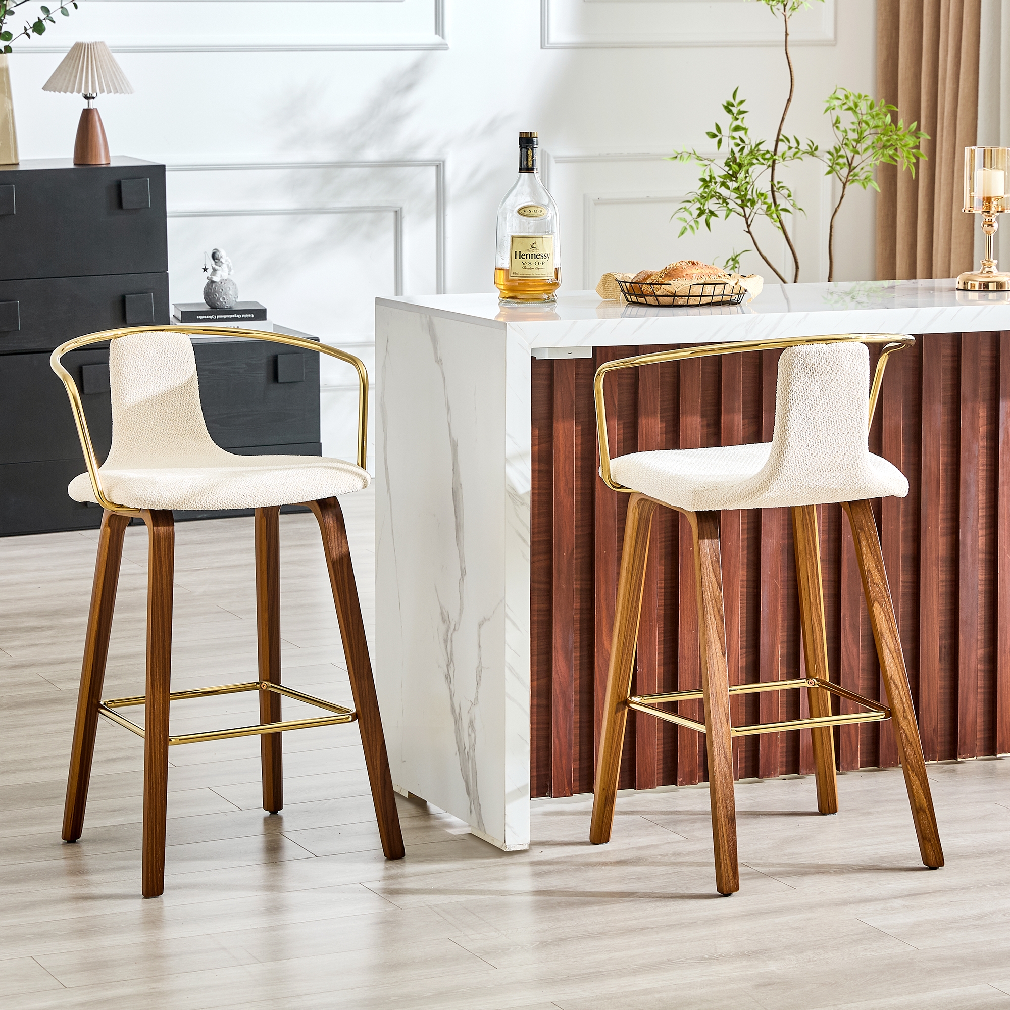 Détail du tabouret de bar