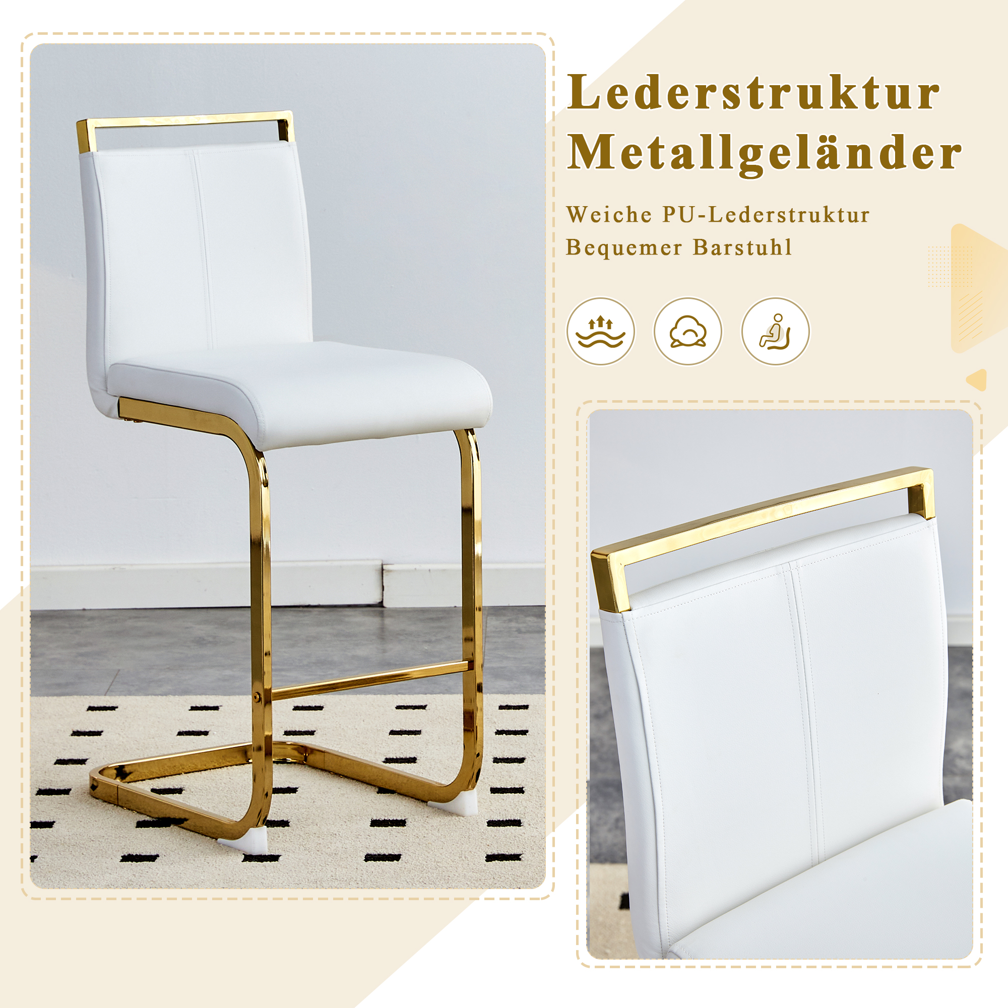 Détail du tabouret de bar