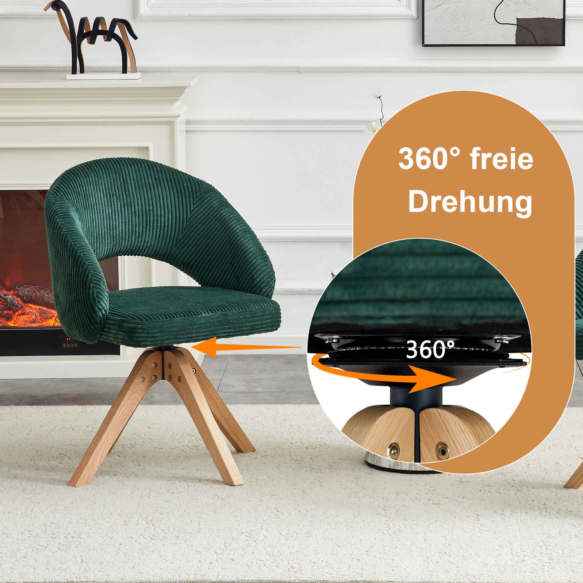 Détail du chaise de salle à manger