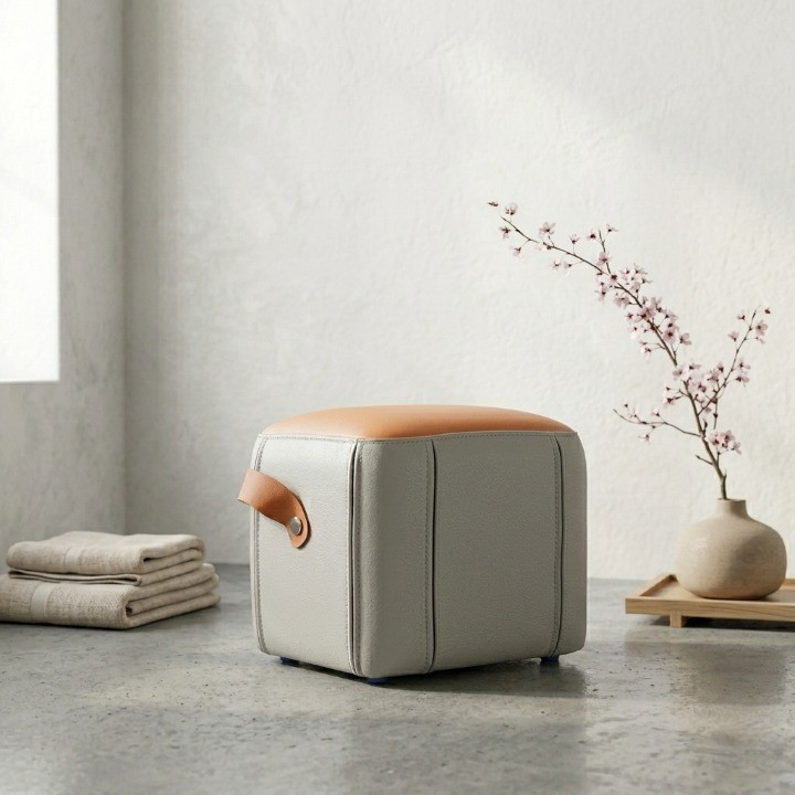 Détail du pouf
