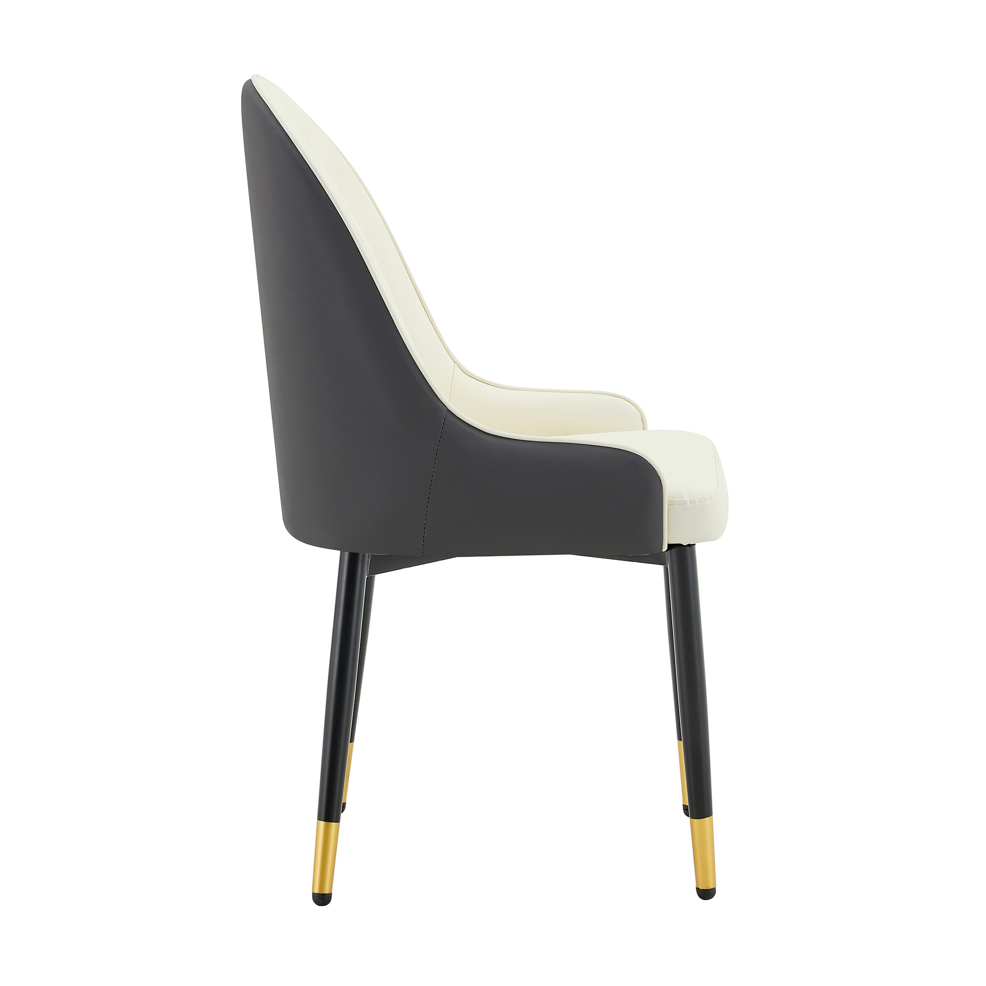 Chaise de salle à manger design éclair en PU cuir - image 10