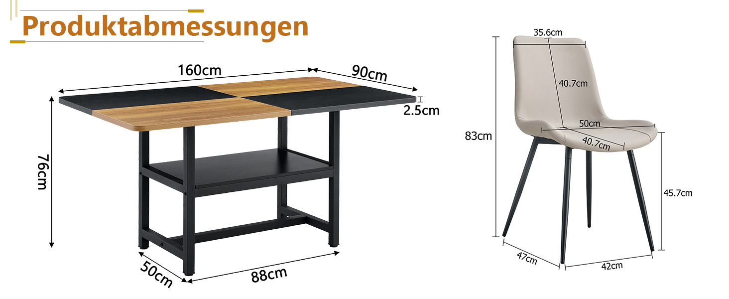 Présentation du chaise de salle à manger