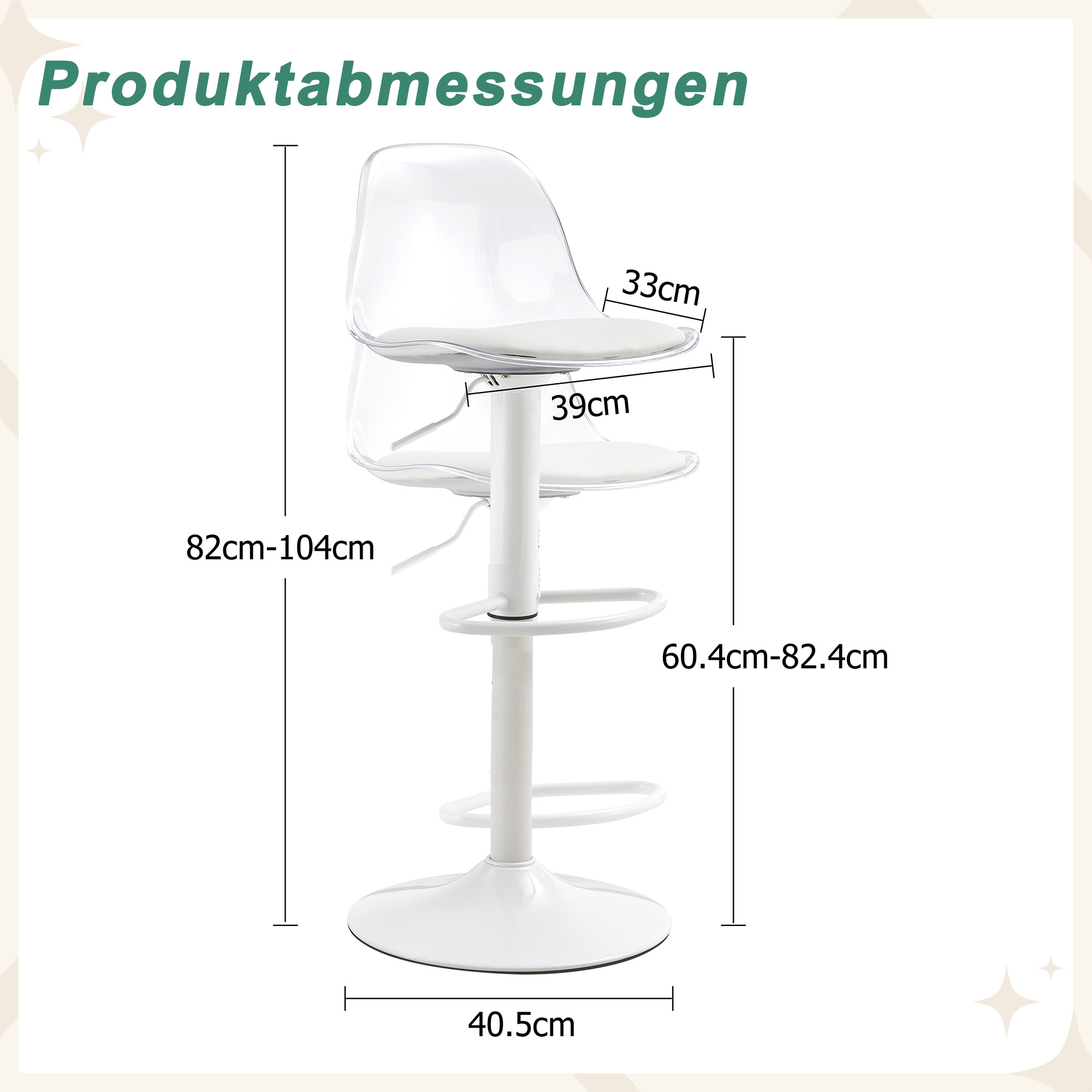 Dimensions du chaise de salle à manger