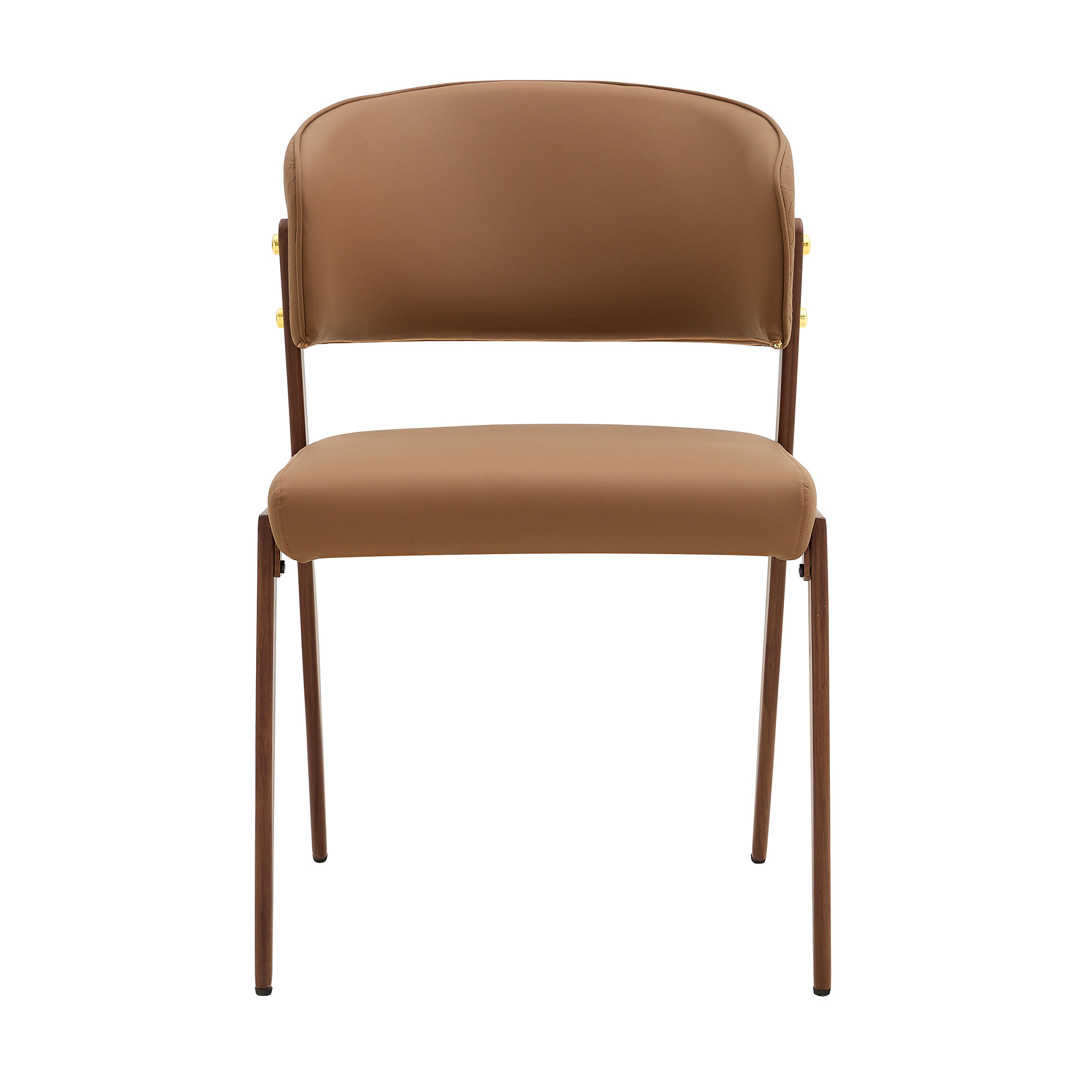Chaise de salle à manger moderne en simili cuir av - image 3